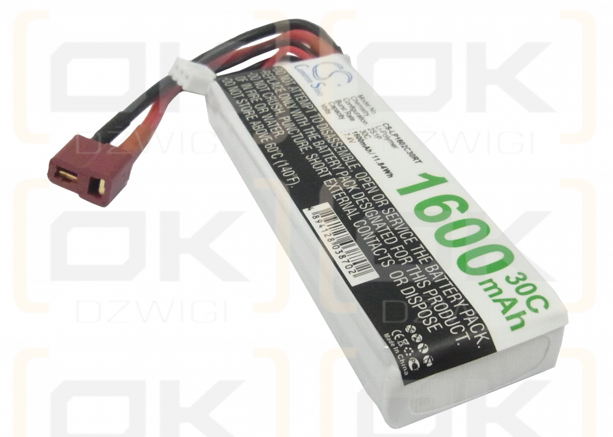 RC CS-LP1602C30RT / CS-LP1602C30RT 1600mAh Li-polímero 7.4V (Cameron Sino)