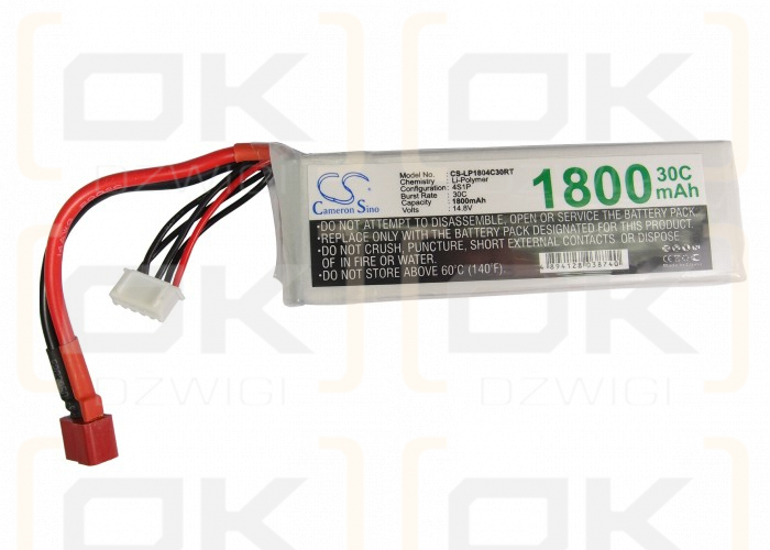 RC CS-LP1804C30RT / CS-LP1804C30RT 1800mAh Li-polímero 14,8V (Cameron Sino)