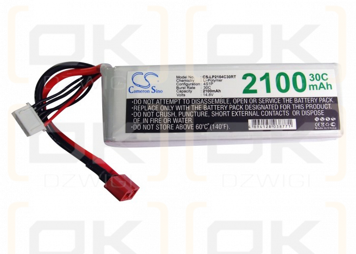 RC CS-LP2104C30RT / CS-LP2104C30RT 2100mAh Li-polímero 14,8V (Cameron Sino)