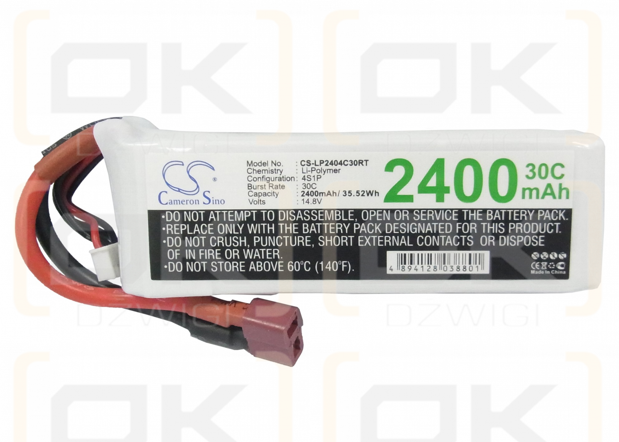 RC CS-LP2404C30RT / CS-LP2404C30RT 2400 mAh Li-Polymer 14,8 V (Cameron Sino)