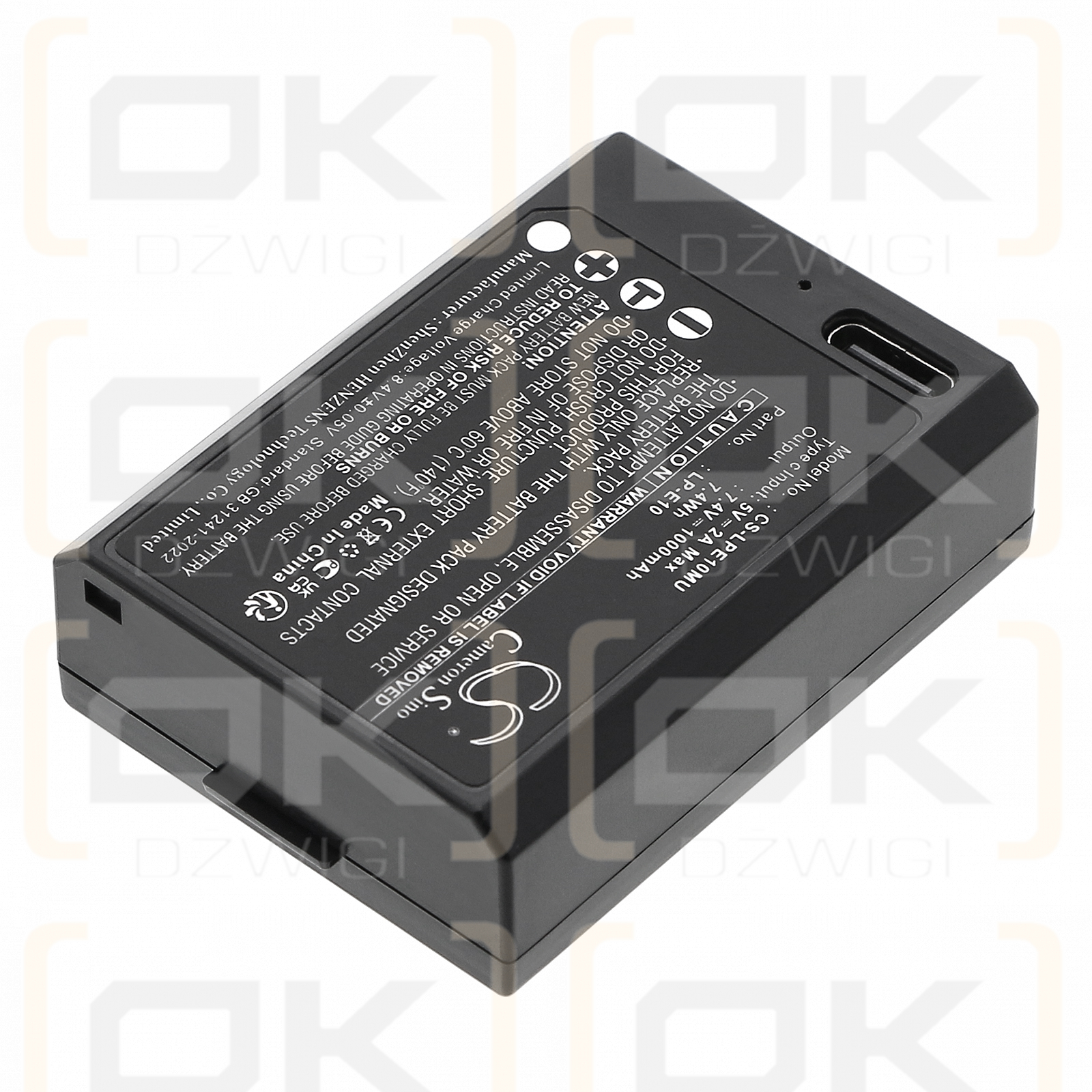 Canon iGuide IMS-5 / LP-E10 1000 mAh Li-Ionen-Akku, 7,4 V (Cameron Sino)