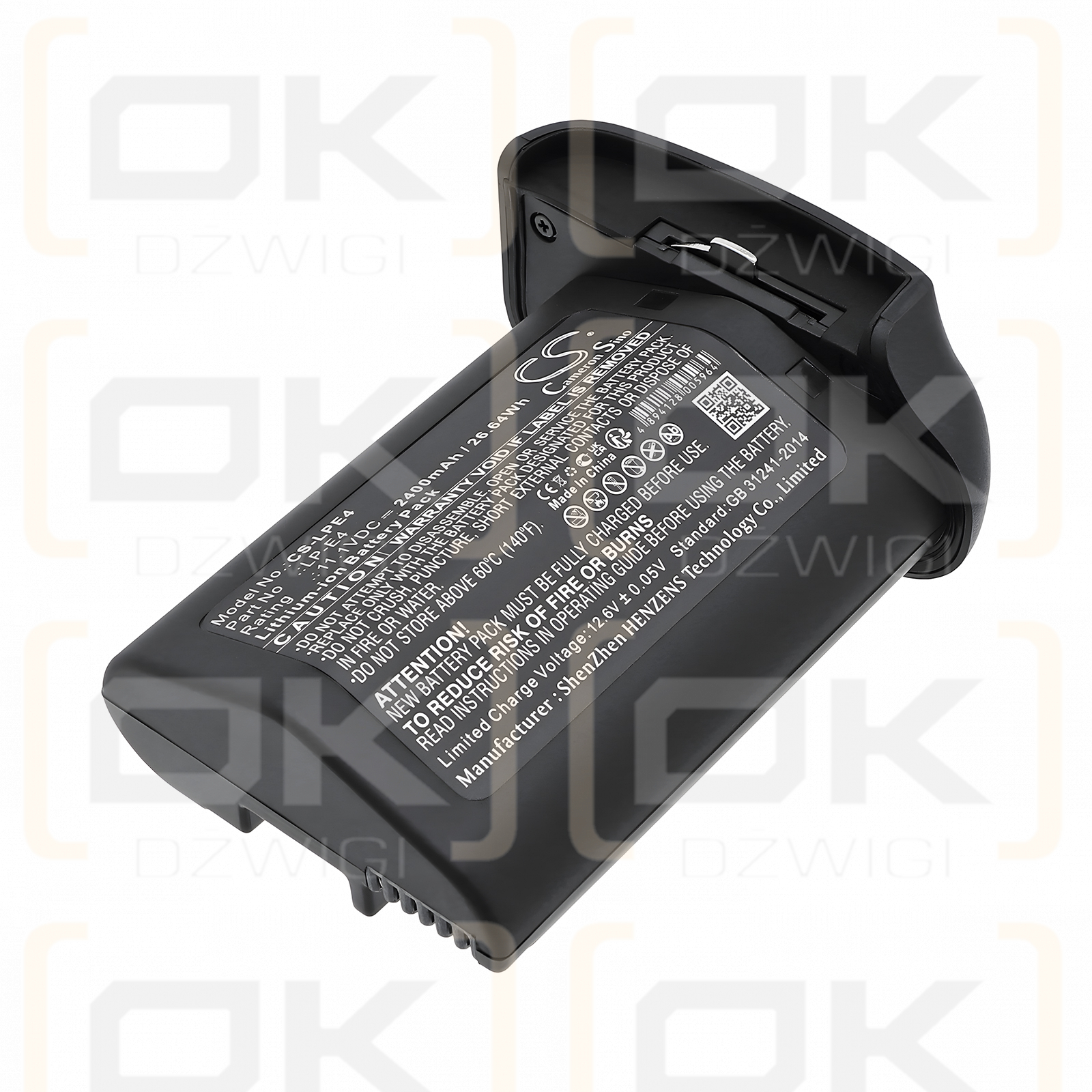 Canon EOS-1D X / LP-E4 2400 mAh Li-ion 11.1 V (Cameron Sino)