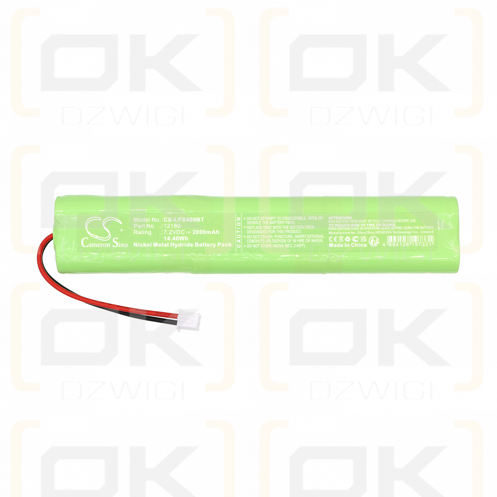 LUPUS XT4 / 12189 2000mAh Ni-MH 7.2V (Cameron Sino)