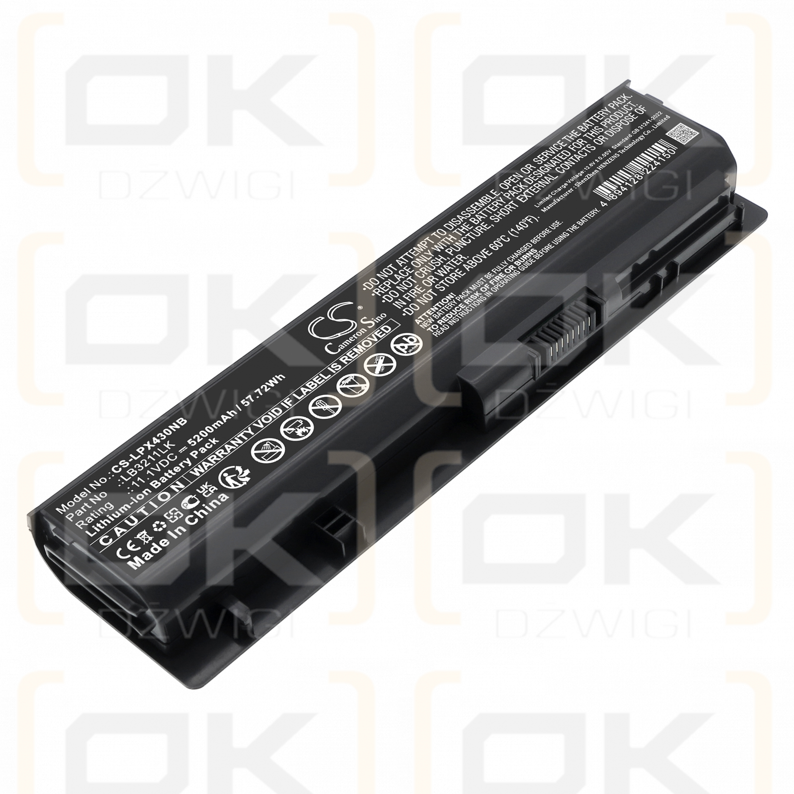 LG Xnote P530 / EAC61679004 5200 mAh Li-Ion 11,1 V (Cameron Sino)