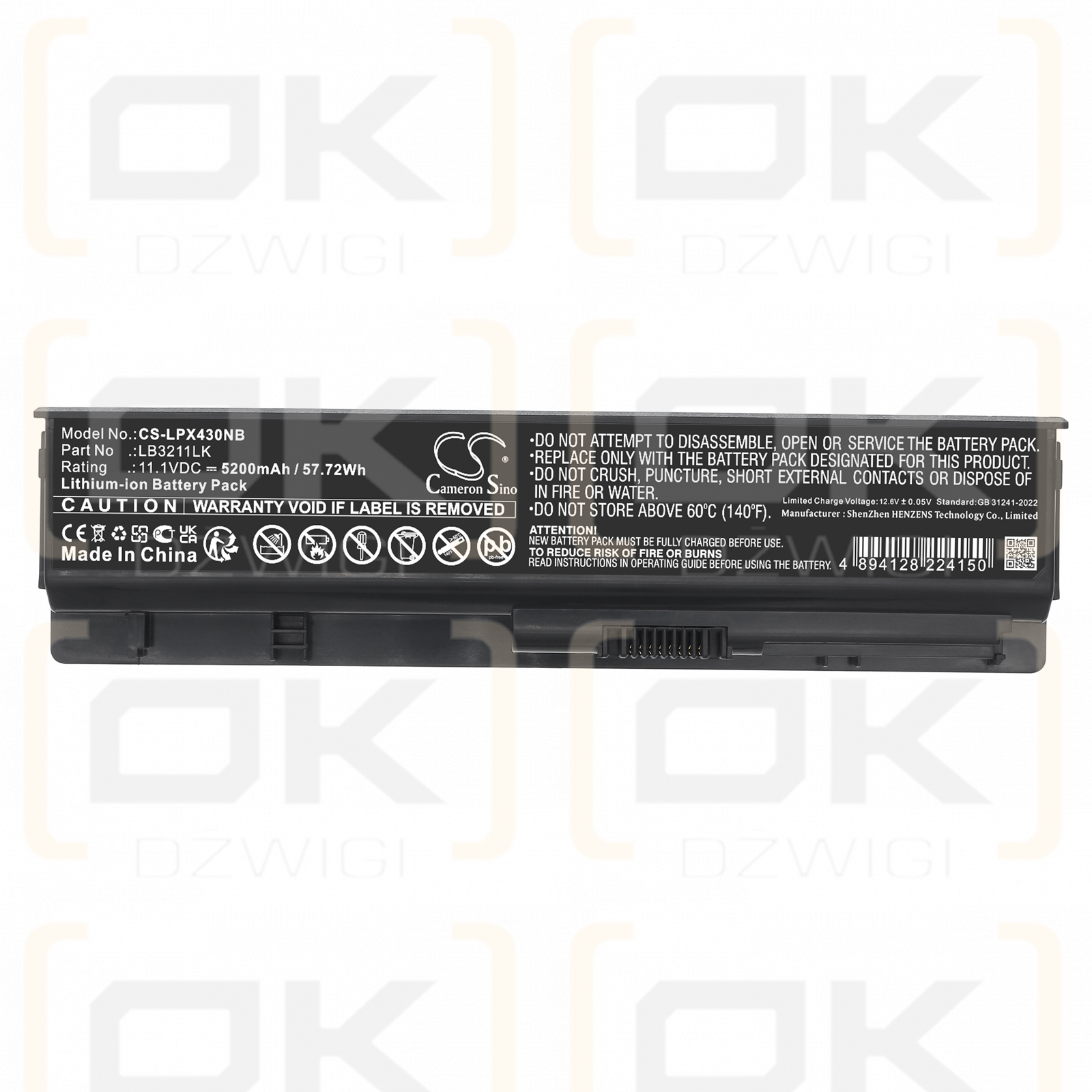 LG Xnote P530 / EAC61679004 5200 mAh Li-Ion 11,1 V (Cameron Sino)