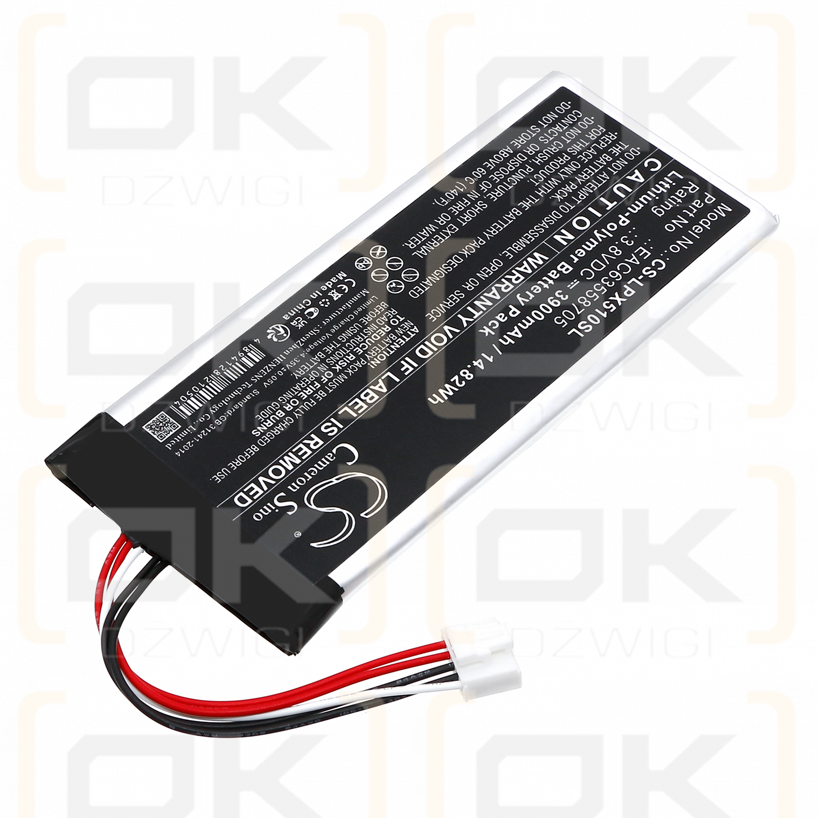 LG XBOOM Go DXG5Q / EAC63558705 3900mAh Li-Polímero 3.8V (Cameron Sino)