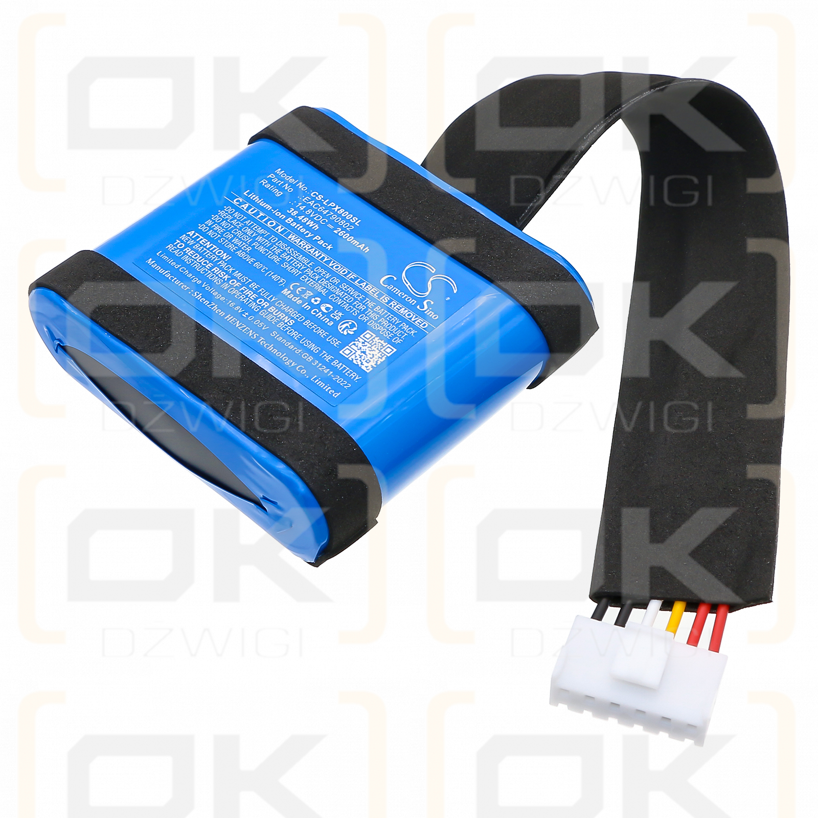 LG XBOOM XG8T / EAC64790802 2600 mAh Li-Ionen 14,8 V (Cameron Sino)