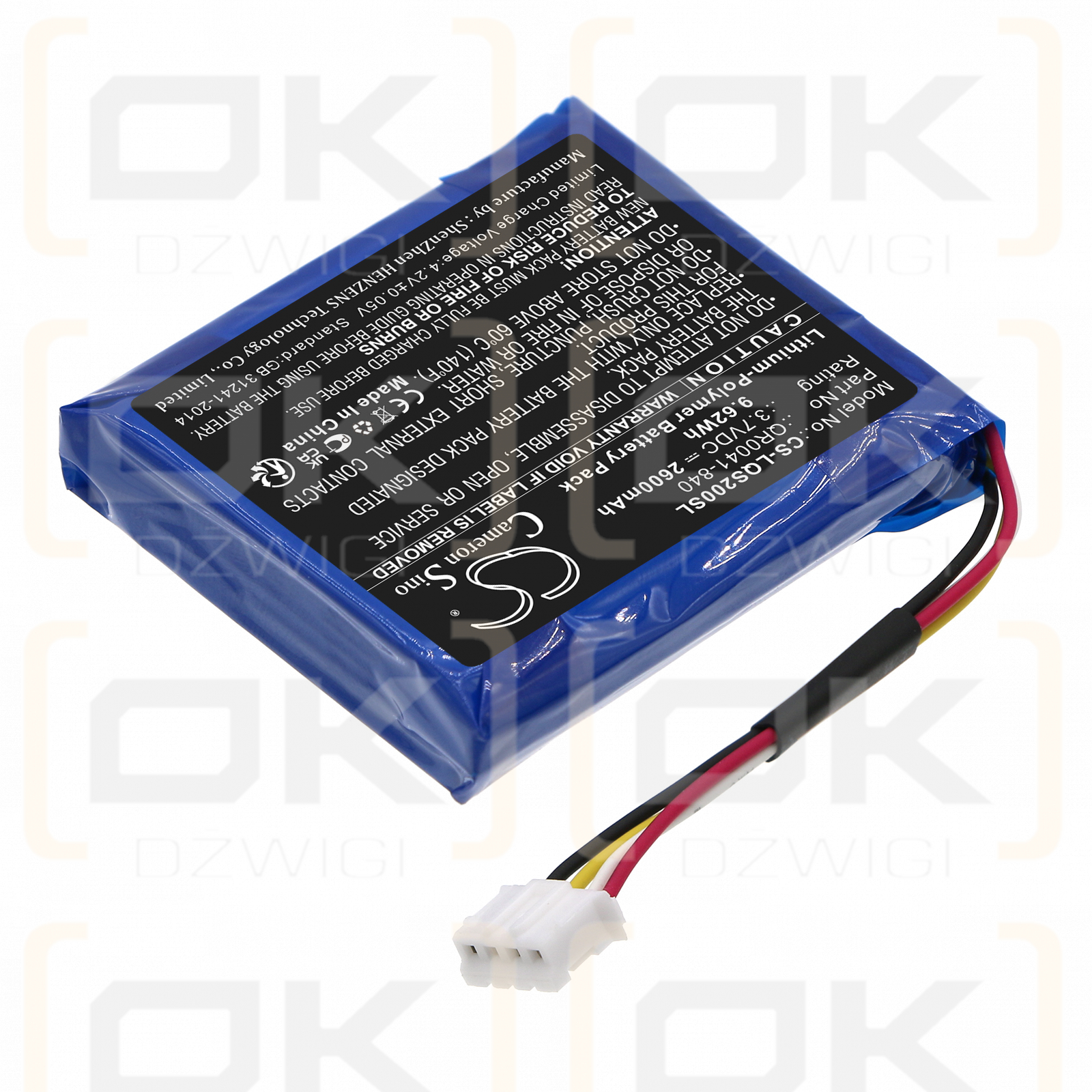 Qolsys QS9202 / QR0041-840 2600mAh Li-Polímero 3.7V (Cameron Sino)