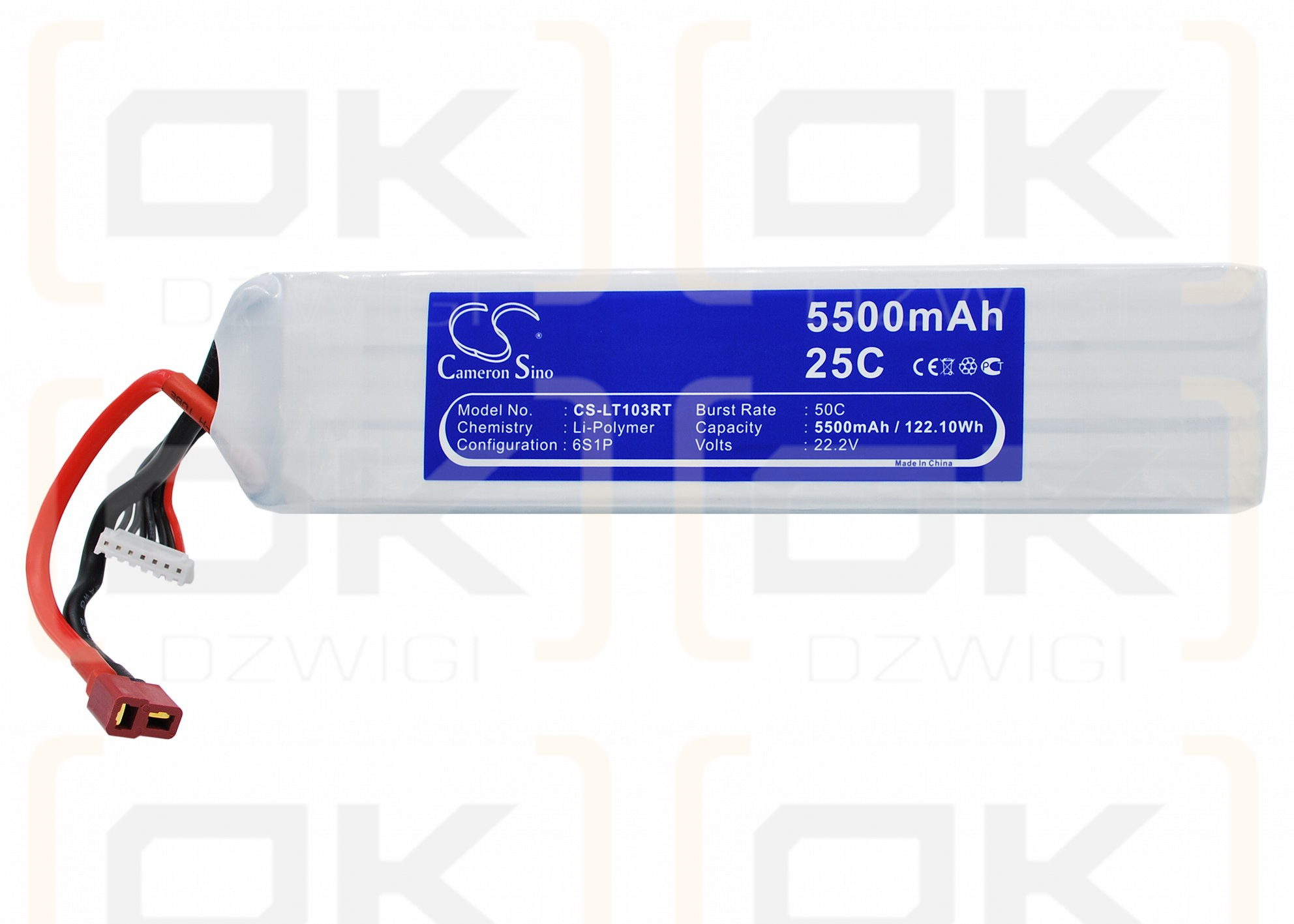 RC CS-LT103RT / CS-LT103RT 5500mAh Li-Polymer 22.2V (Cameron Sino)