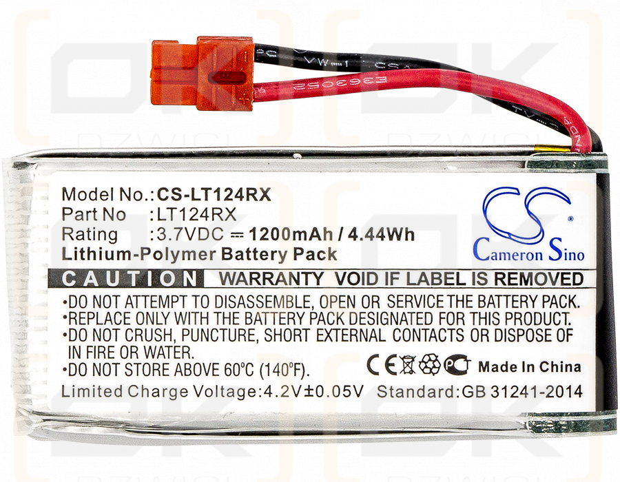 SYMA X5HC 1200mAh Li-Polymer 3.7V (Cameron Sino)