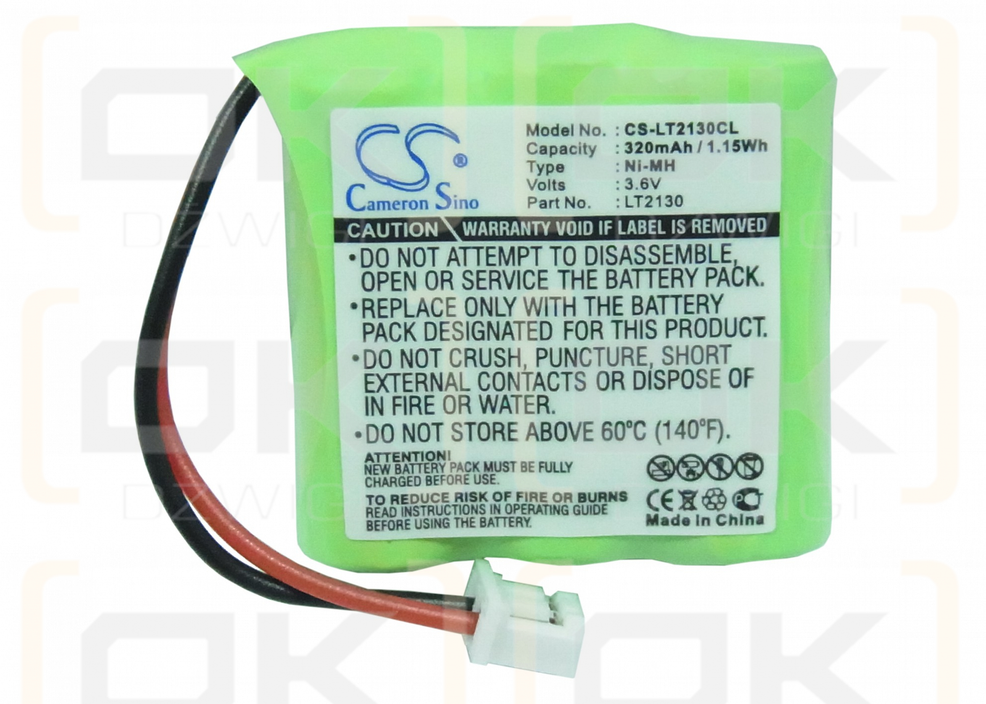 Loewe AlphaTel 3100DE 320mAh Ni-MH 3.6V (Cameron Sino)