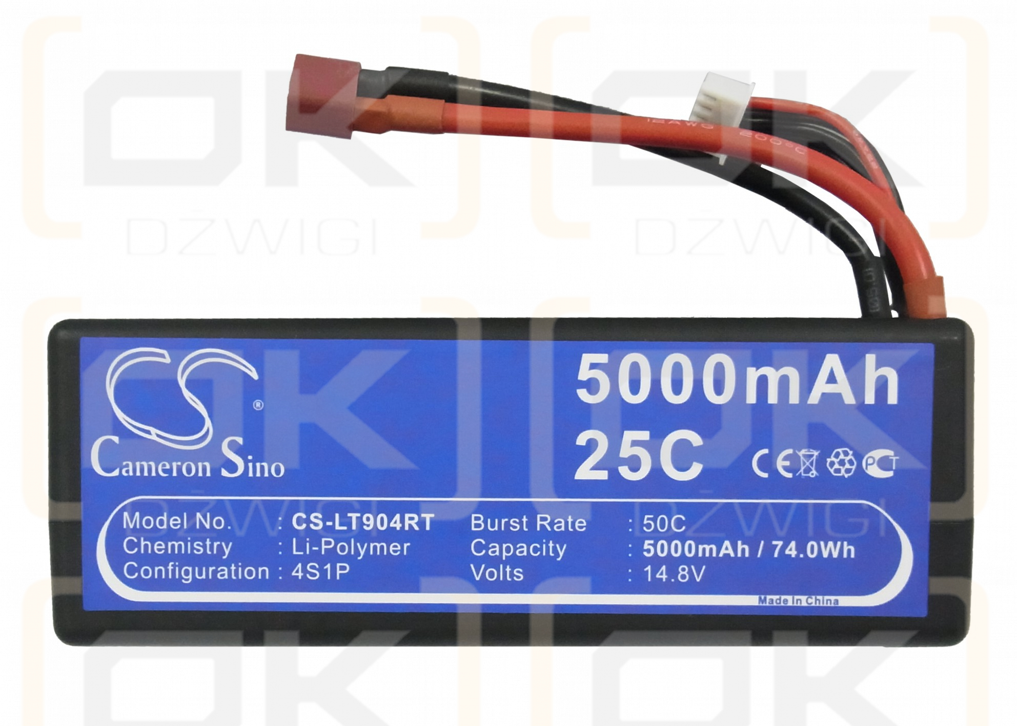 RC CS-LT904RT / CS-LT904RT 5000mAh Li-polímero 14.8V (Cameron Sino)