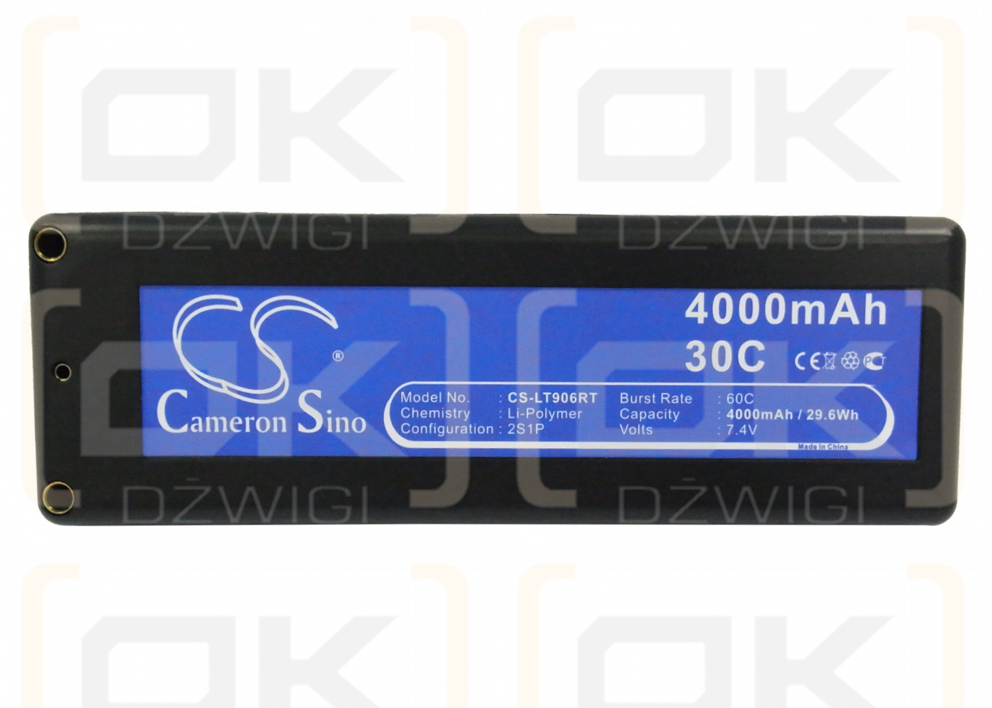 RC CS-LT906RT / CS-LT906RT 4000mAh Li-Polymer 7.4V (Cameron Sino)