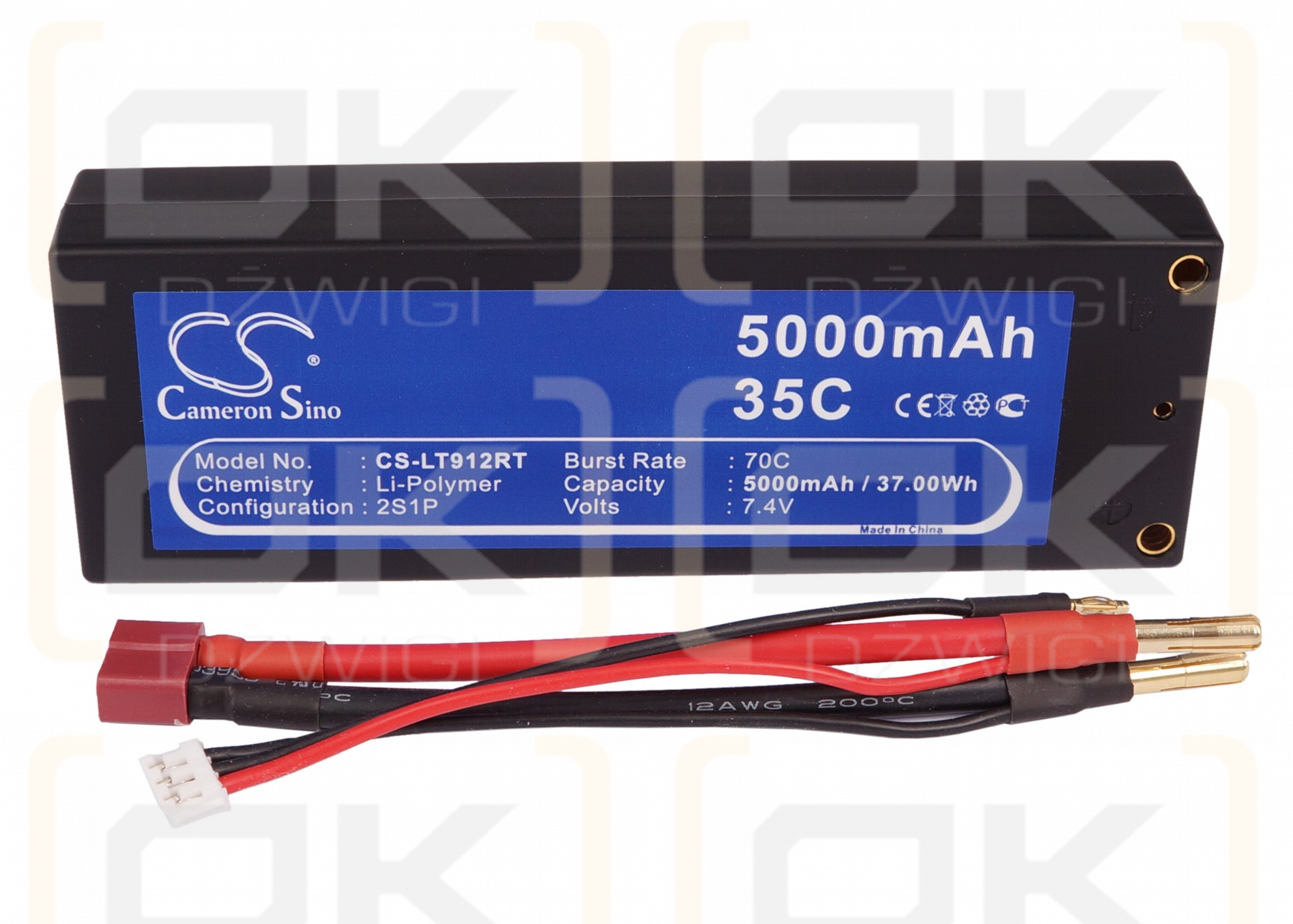 RC CS-LT912RT / CS-LT912RT 5000mAh Li-polímero 7.4V (Cameron Sino)