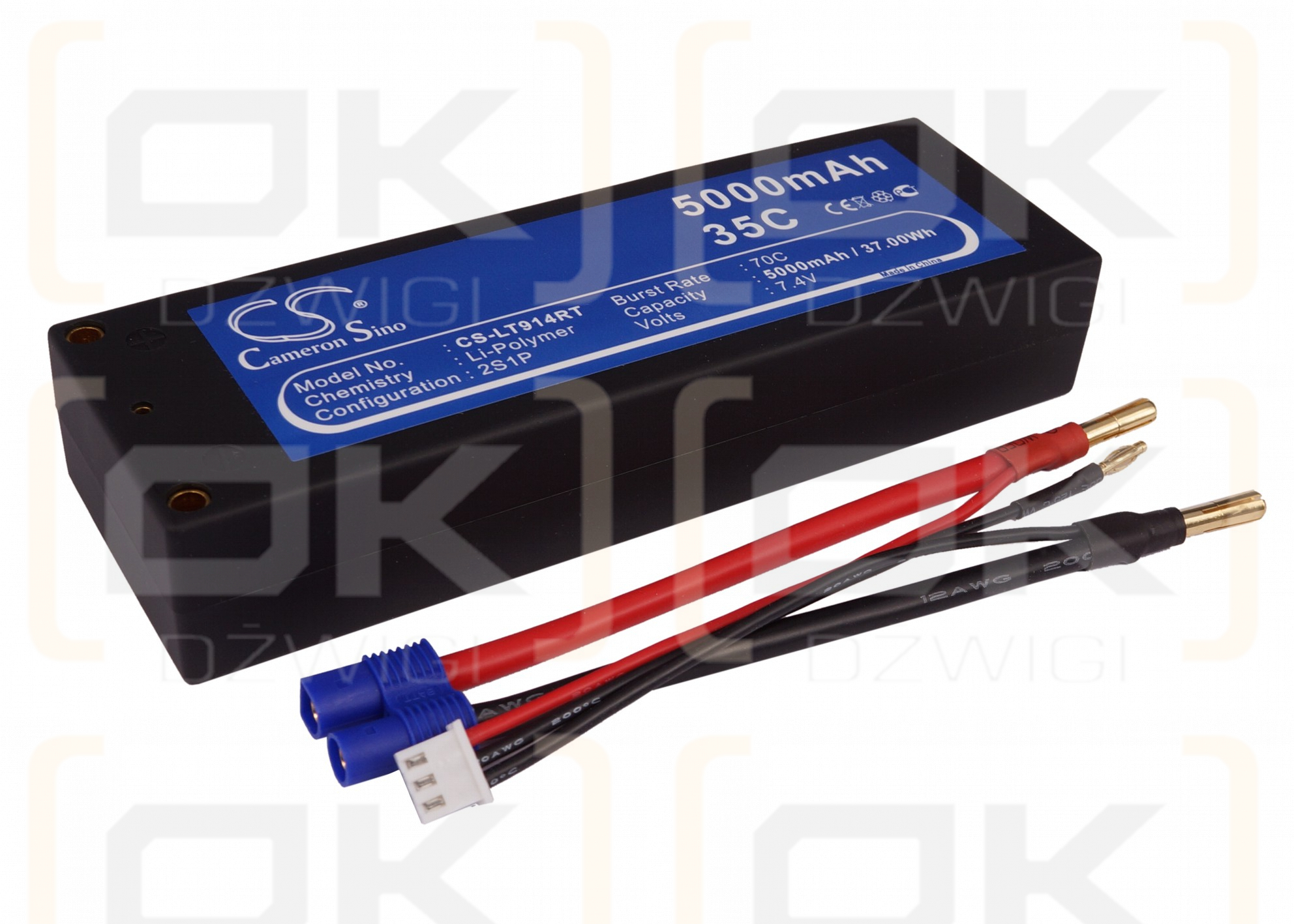 RC CS-LT914RT / CS-LT914RT 5000mAh Li-polímero 7.4V (Cameron Sino)