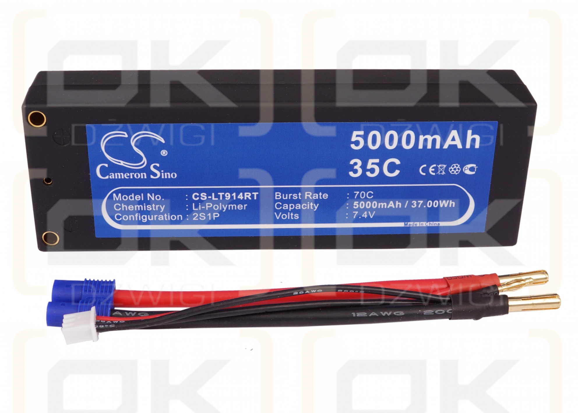 RC CS-LT914RT / CS-LT914RT 5000mAh Li-polímero 7.4V (Cameron Sino)