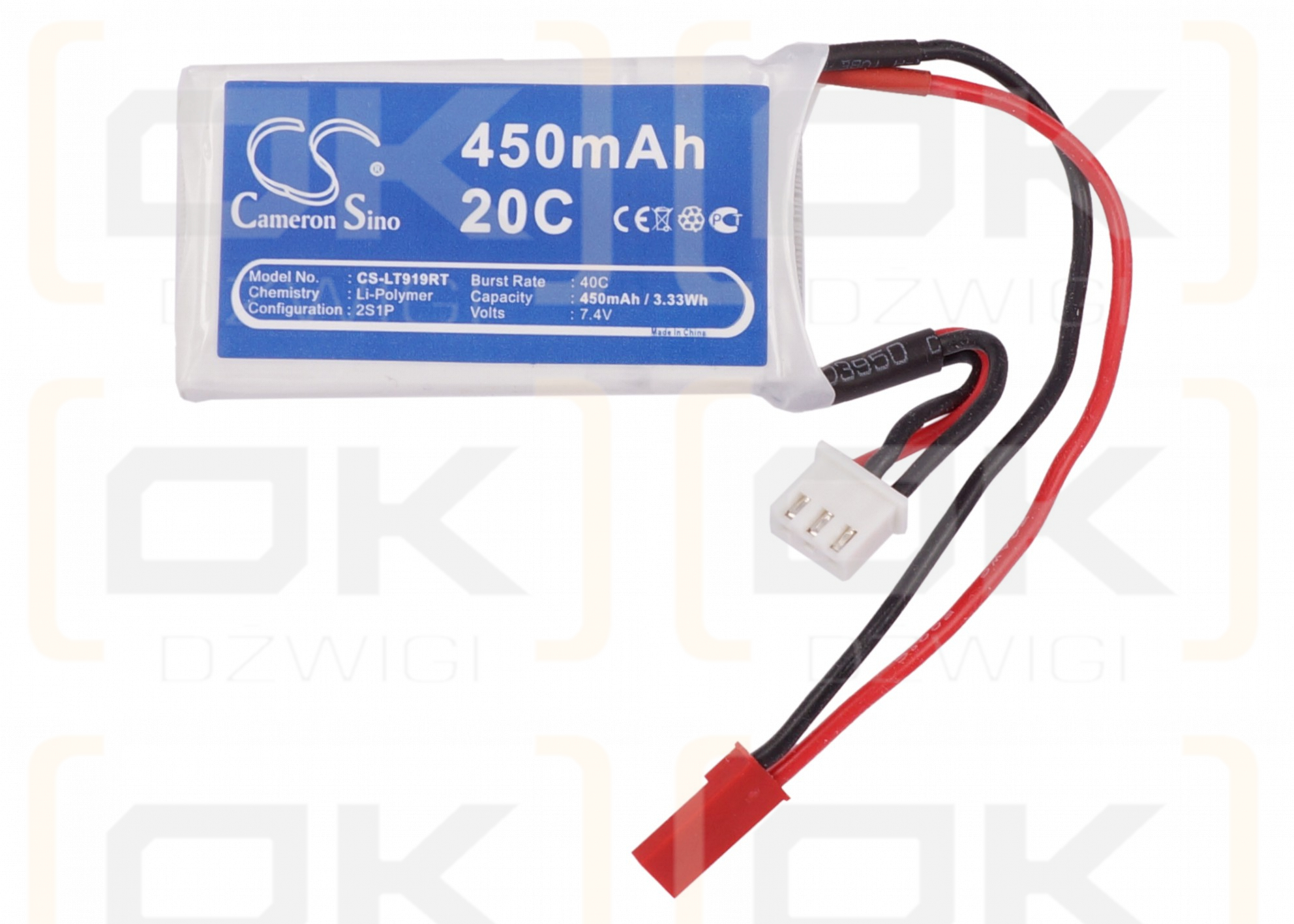 RC CS-LT919RT / CS-LT919RT 450 mAh Li-Polymer 7,4 V (Cameron Sino)