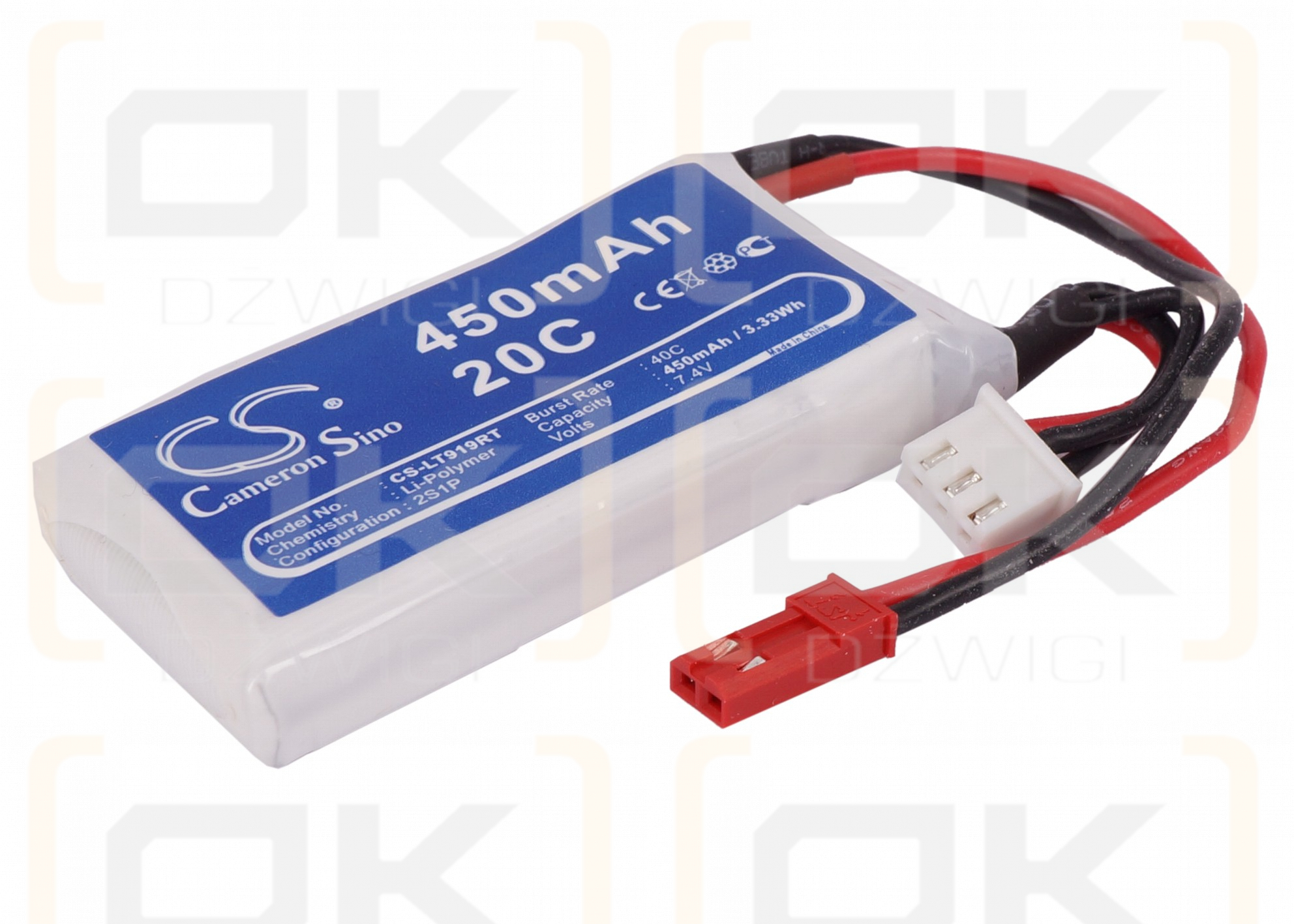 RC CS-LT919RT / CS-LT919RT 450 mAh Li-Polymer 7,4 V (Cameron Sino)