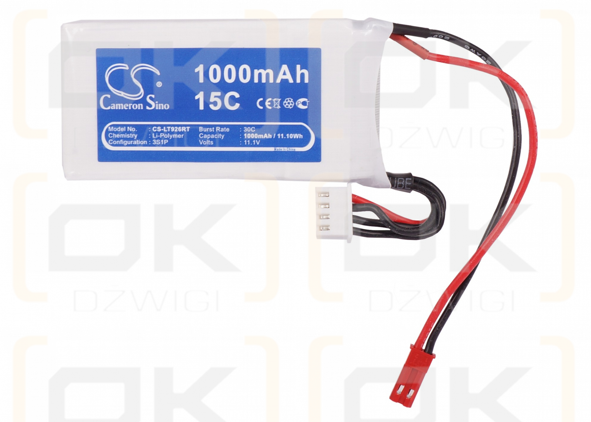 RC CS-LT926RT / CS-LT926RT 1000mAh Li-Polymer 11.1V (Cameron Sino)