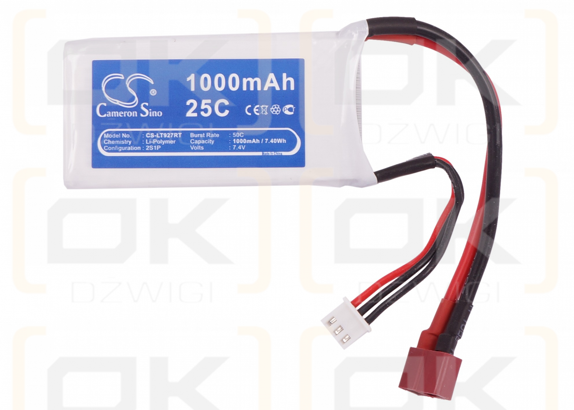 RC CS-LT927RT / CS-LT927RT 1000mAh Li-Polymer 7.4V (Cameron Sino)