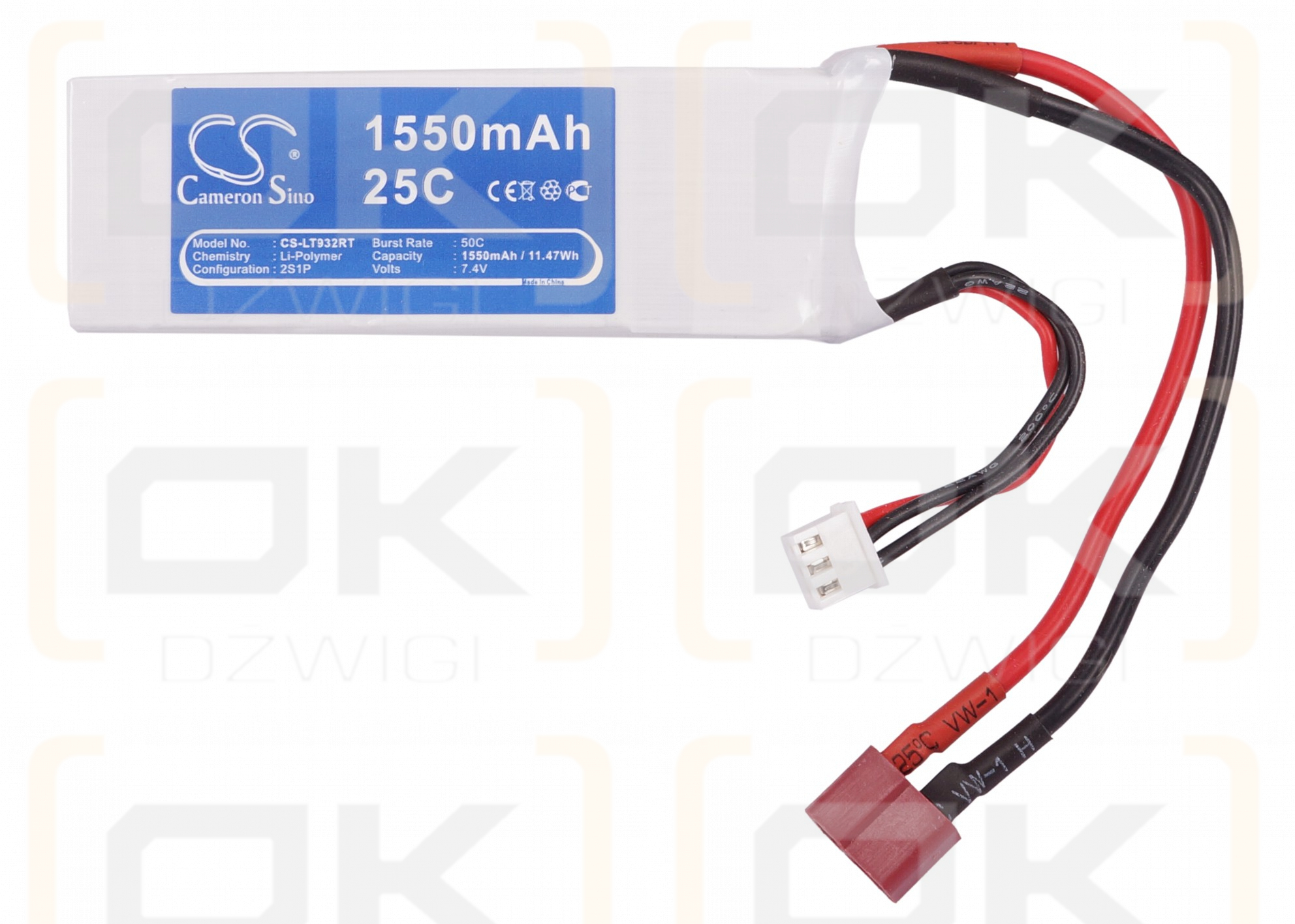 RC CS-LT932RT / CS-LT932RT 1550 mAh Li-Polymer 7,4 V (Cameron Sino)