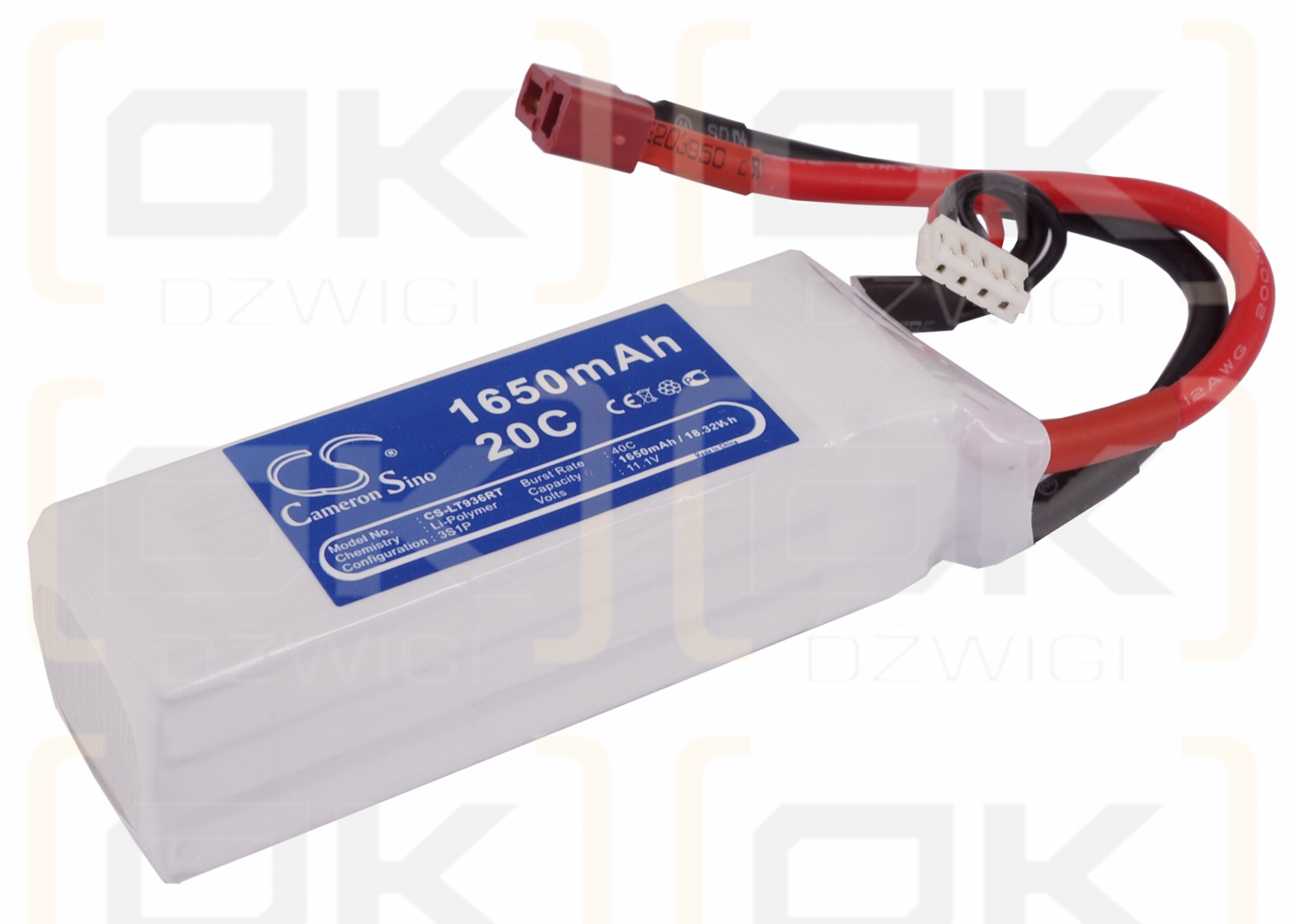 RC CS-LT936RT / CS-LT936RT 1650 mAh Li-Polymer 11,1 V (Cameron Sino)