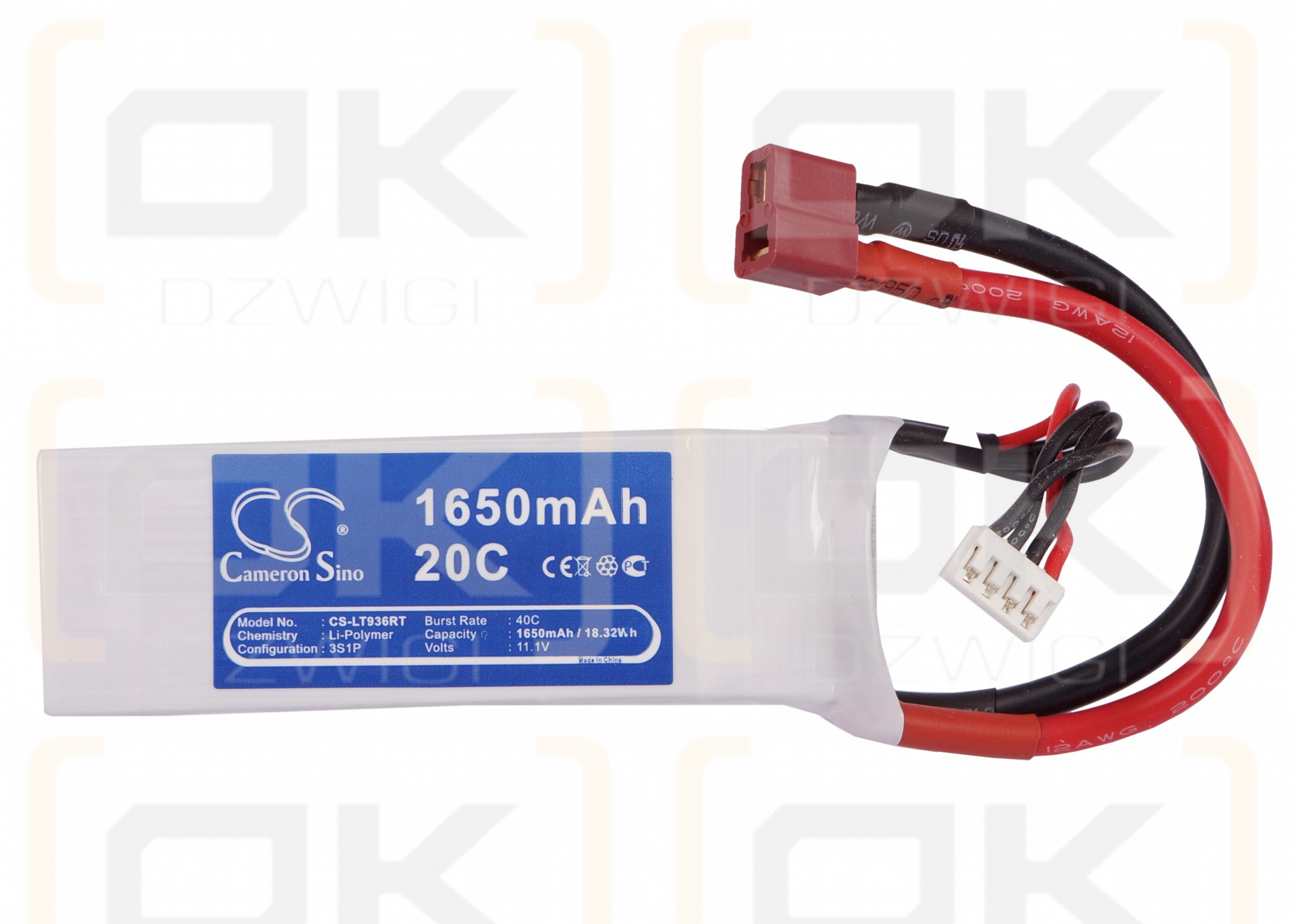 RC CS-LT936RT / CS-LT936RT 1650 mAh Li-Polymer 11,1 V (Cameron Sino)