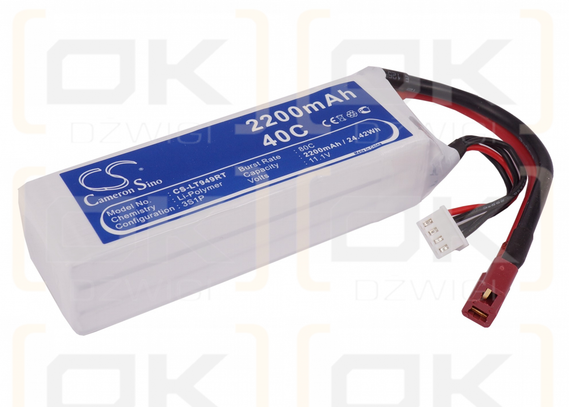 RC CS-LT949RT / CS-LT949RT 2200mAh Li-polímero 11.1V (Cameron Sino)