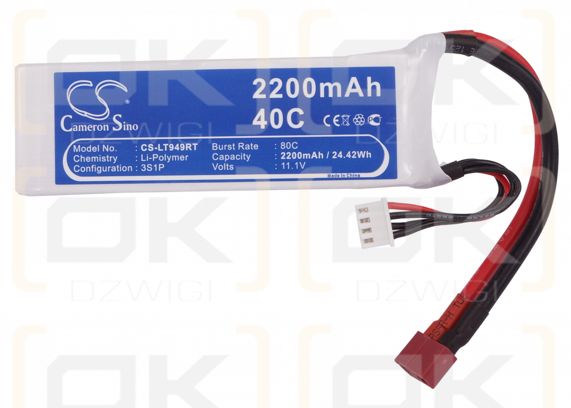 RC CS-LT949RT / CS-LT949RT 2200mAh Li-polímero 11.1V (Cameron Sino)