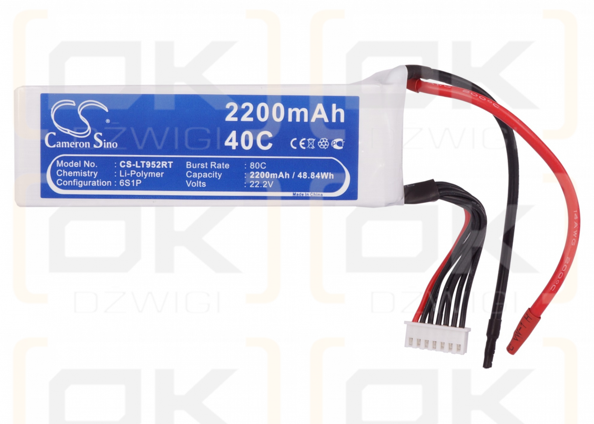 RC CS-LT952RT / CS-LT952RT 2200mAh Li-Polymer 22.2V (Cameron Sino)