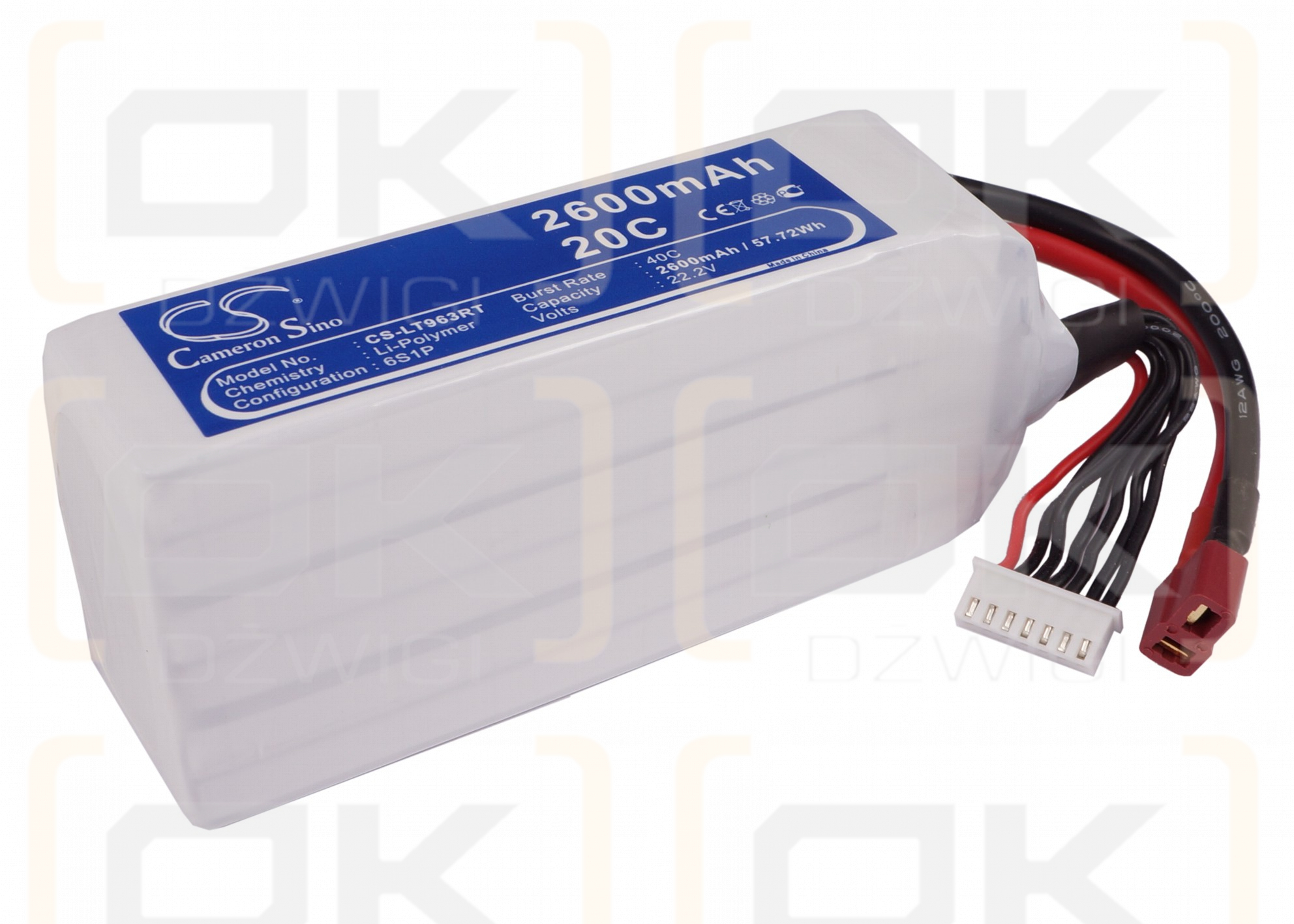 RC CS-LT963RT / CS-LT963RT 2600mAh Li-Polymer 22.2V (Cameron Sino)