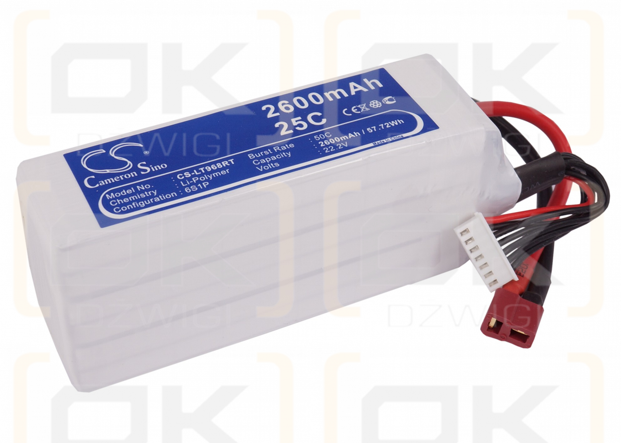 RC CS-LT968RT / CS-LT968RT 2600 mAh Li-Polymer 22,2 V (Cameron Sino)