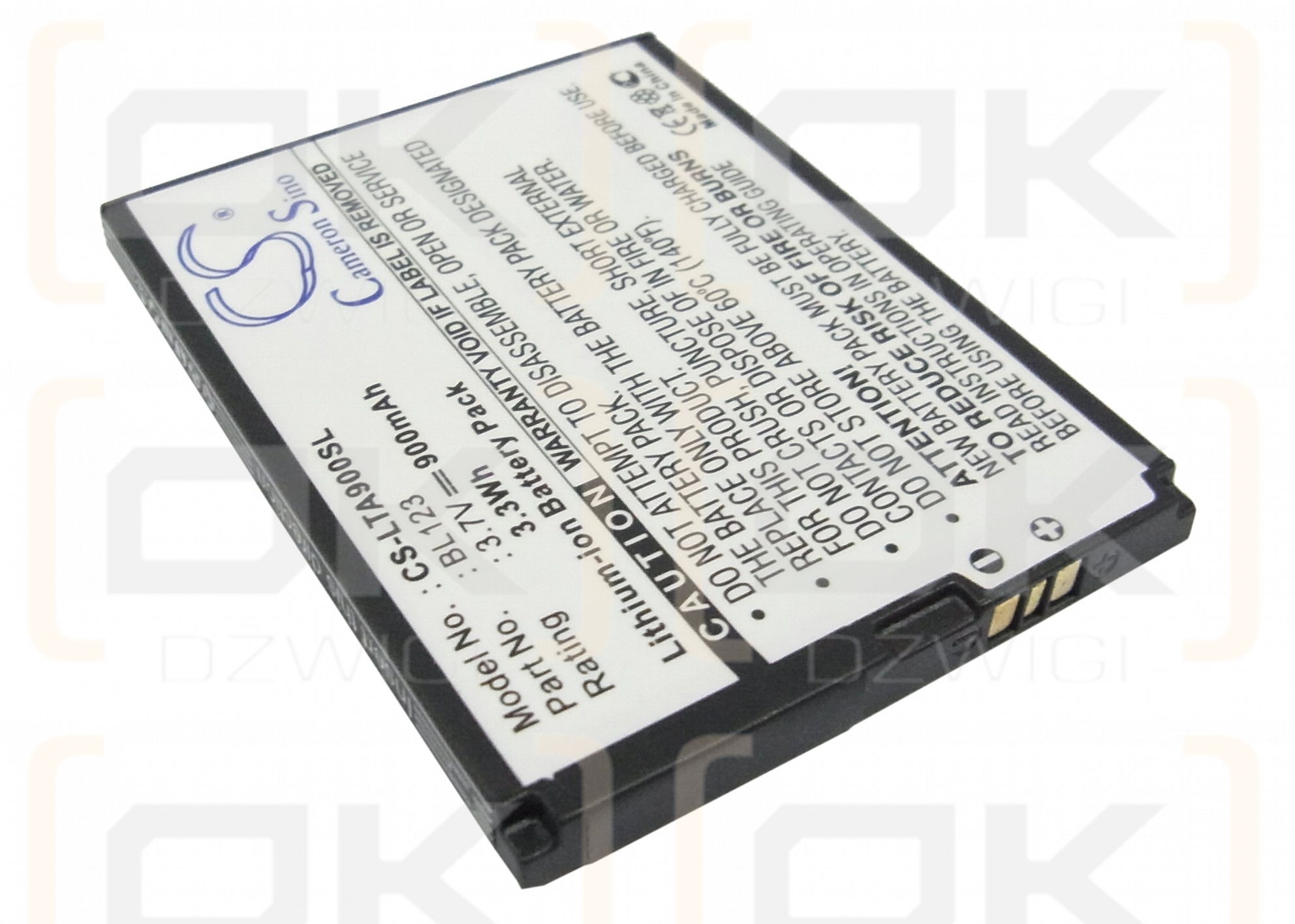 Lenovo A900 / BL123 900mAh Li-ion 3.7V (Cameron Sino)