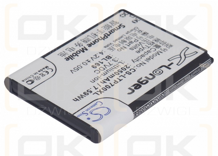 Lenovo A789 / BL169 2050 mAh Li-Polymer 3,7 V (Cameron Sino)