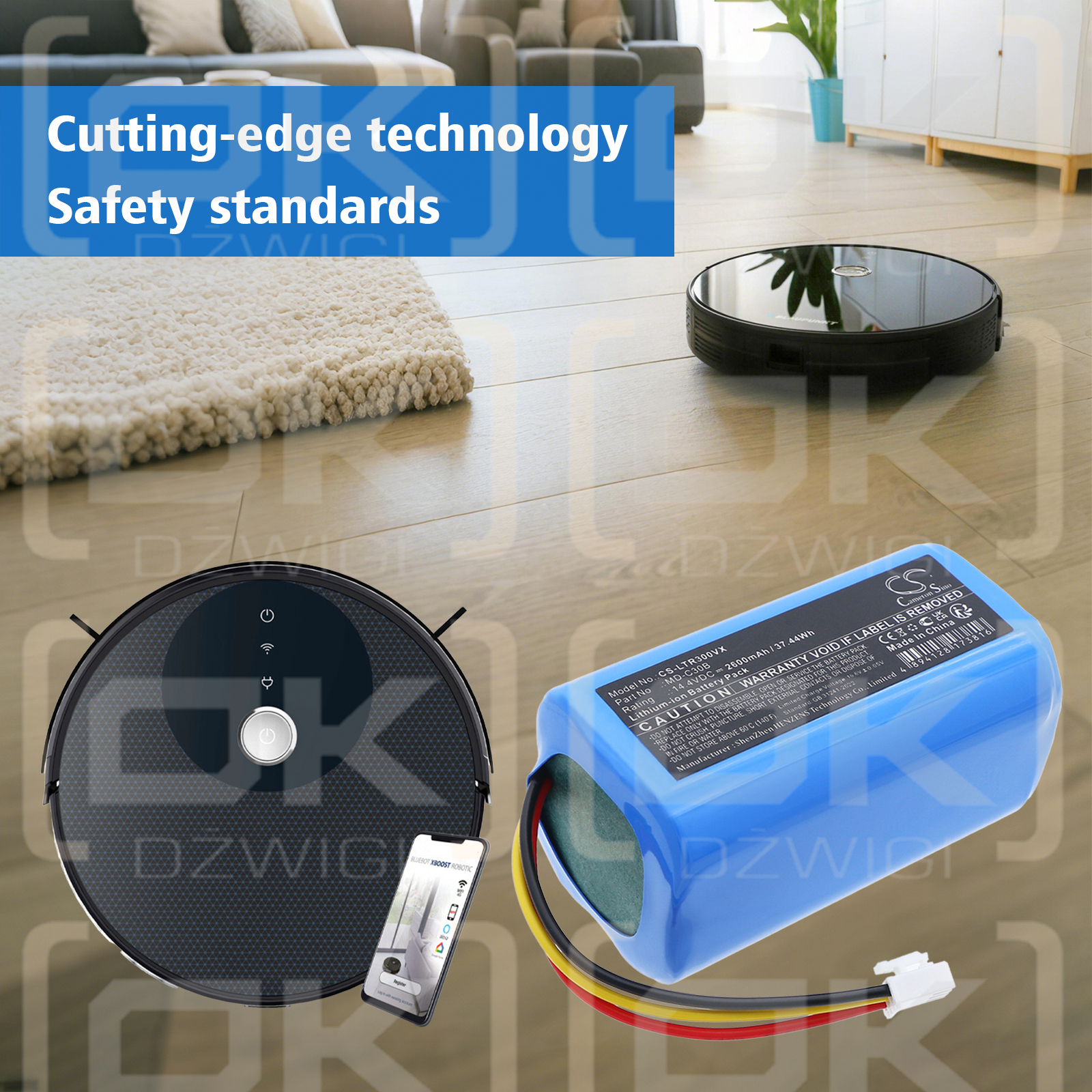 Blaupunkt BPK-VCBB1XVB / D071-INR-CH-4S1P 2600 mAh Li-ion 14.4 V (Cameron Sino)