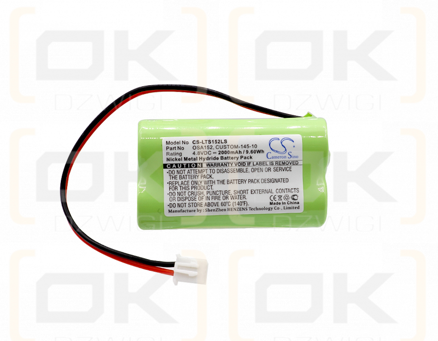 Lithonia it Signs / OSA152 2000 mAh Ni-MH 4,8 V (Cameron Sino)