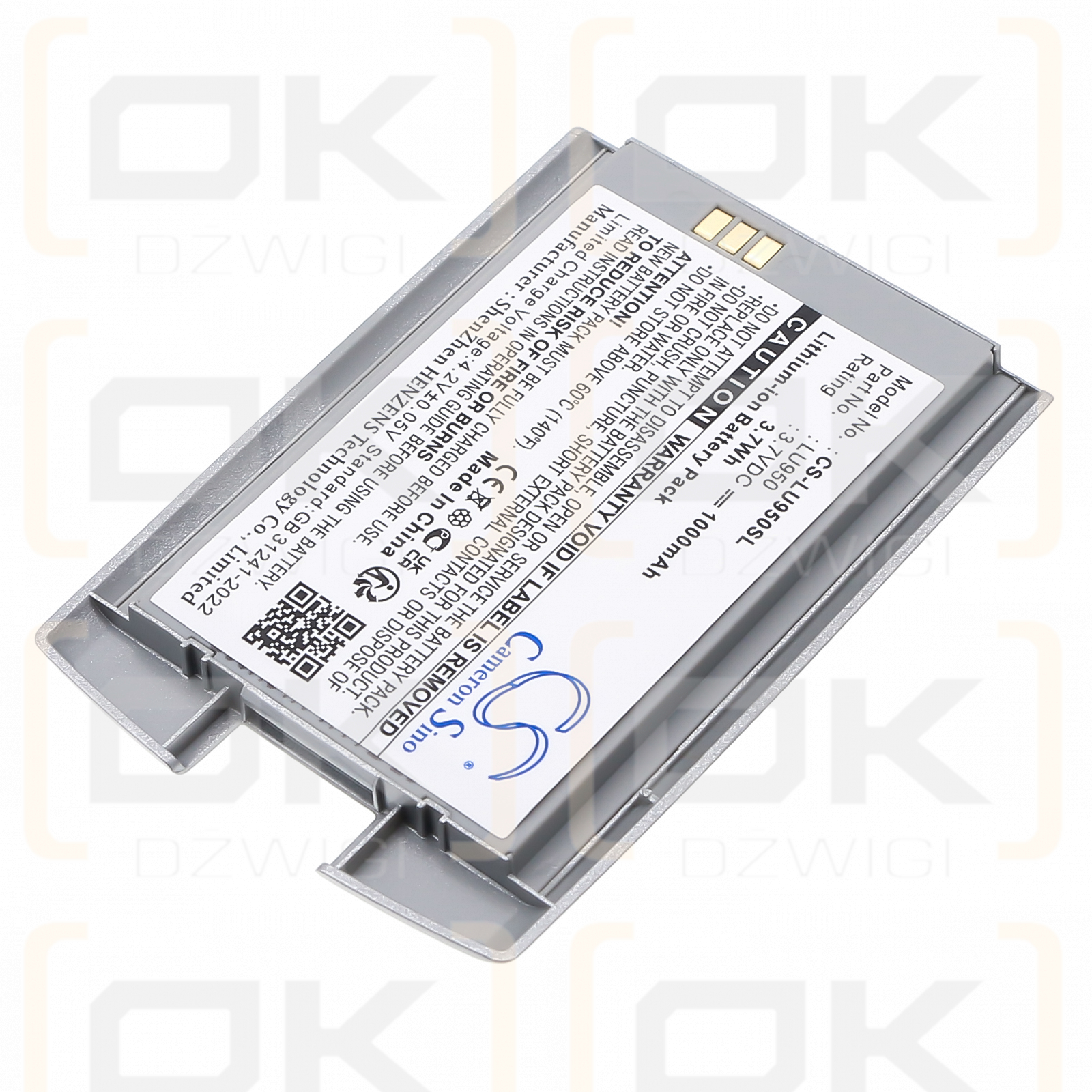 LG KU-950 1000 mAh Li-Ion 3,7 V (Cameron Sino)