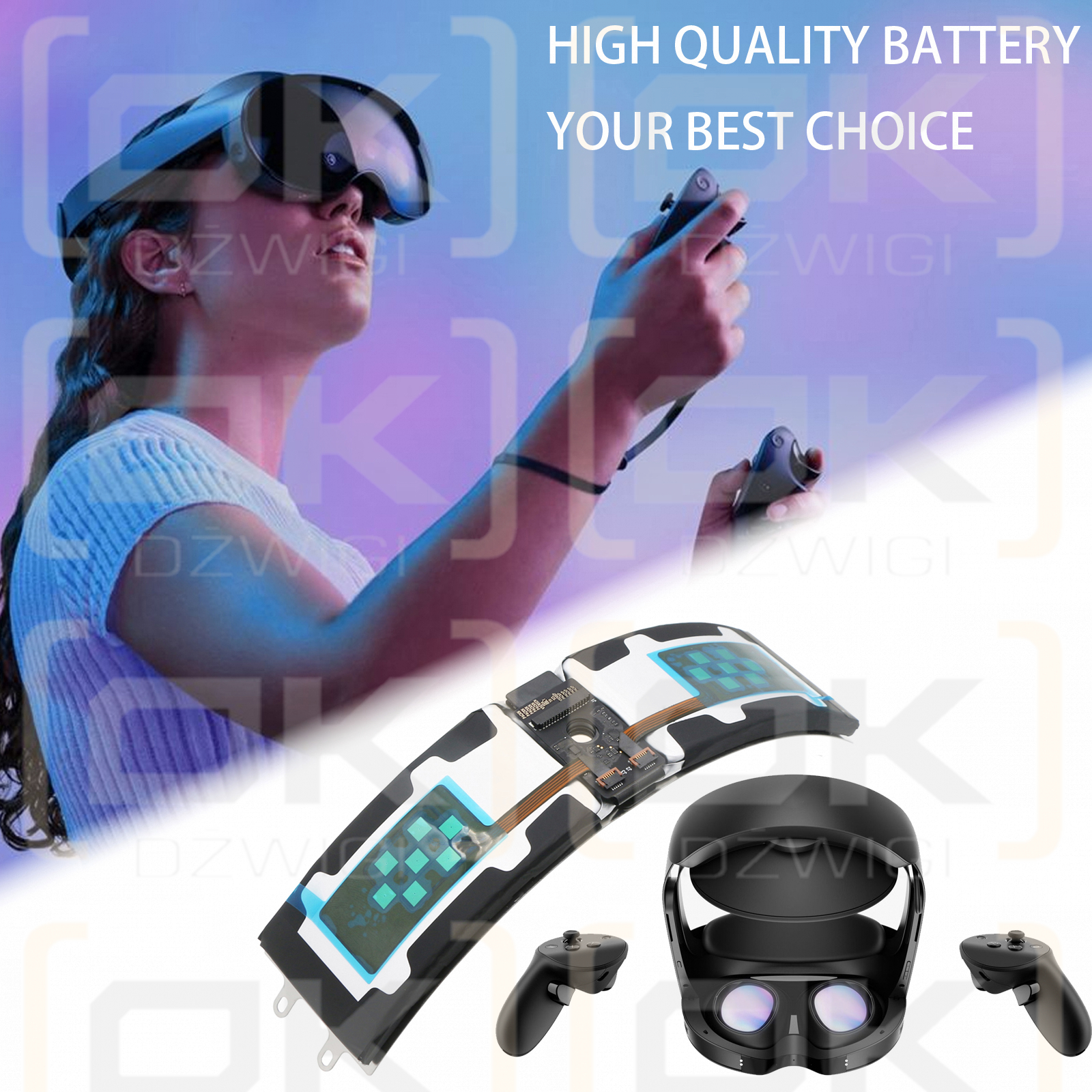 Meta Oculus Quest Pro / 345-00677-B 5540 mAh Li-ion 3,85 V (Cameron Sino)