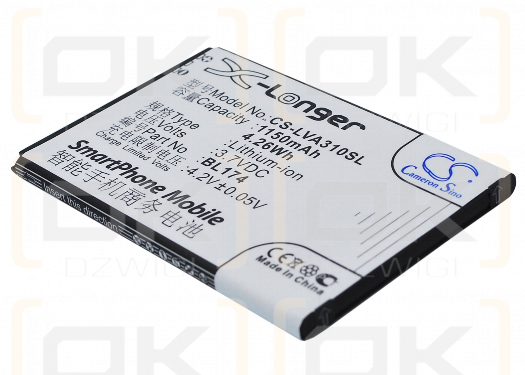 Lenovo A30t / BL174 1150 mAh Li-Ion 3,7 V (Cameron Sino)