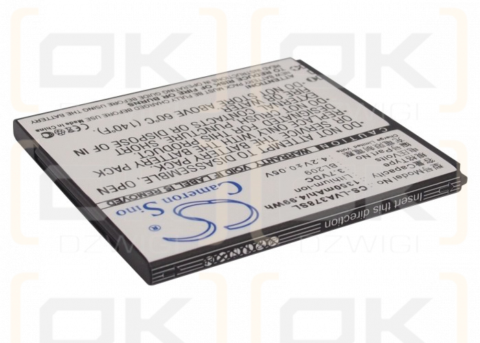 Lenovo A378 / BL209 1350mAh Li-ion 3.7V (Cameron Sino)