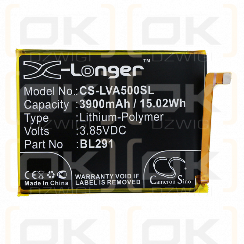 Lenovo L18021 / BL291 3900mAh Li-Polymer 3.85V (Cameron Sino)