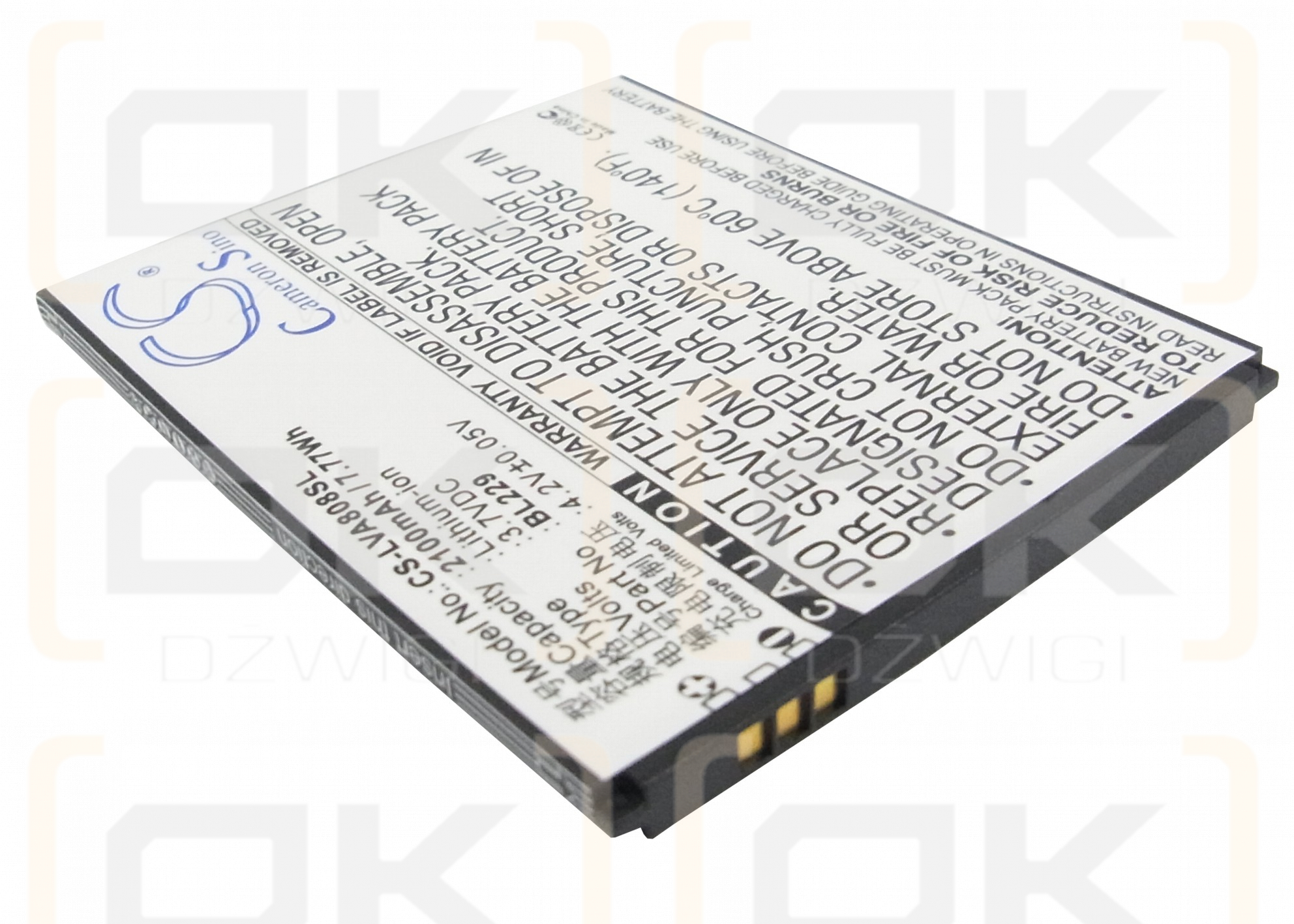 Lenovo A806 / BL229 2100mAh Li-ion 3.7V (Cameron Sino)