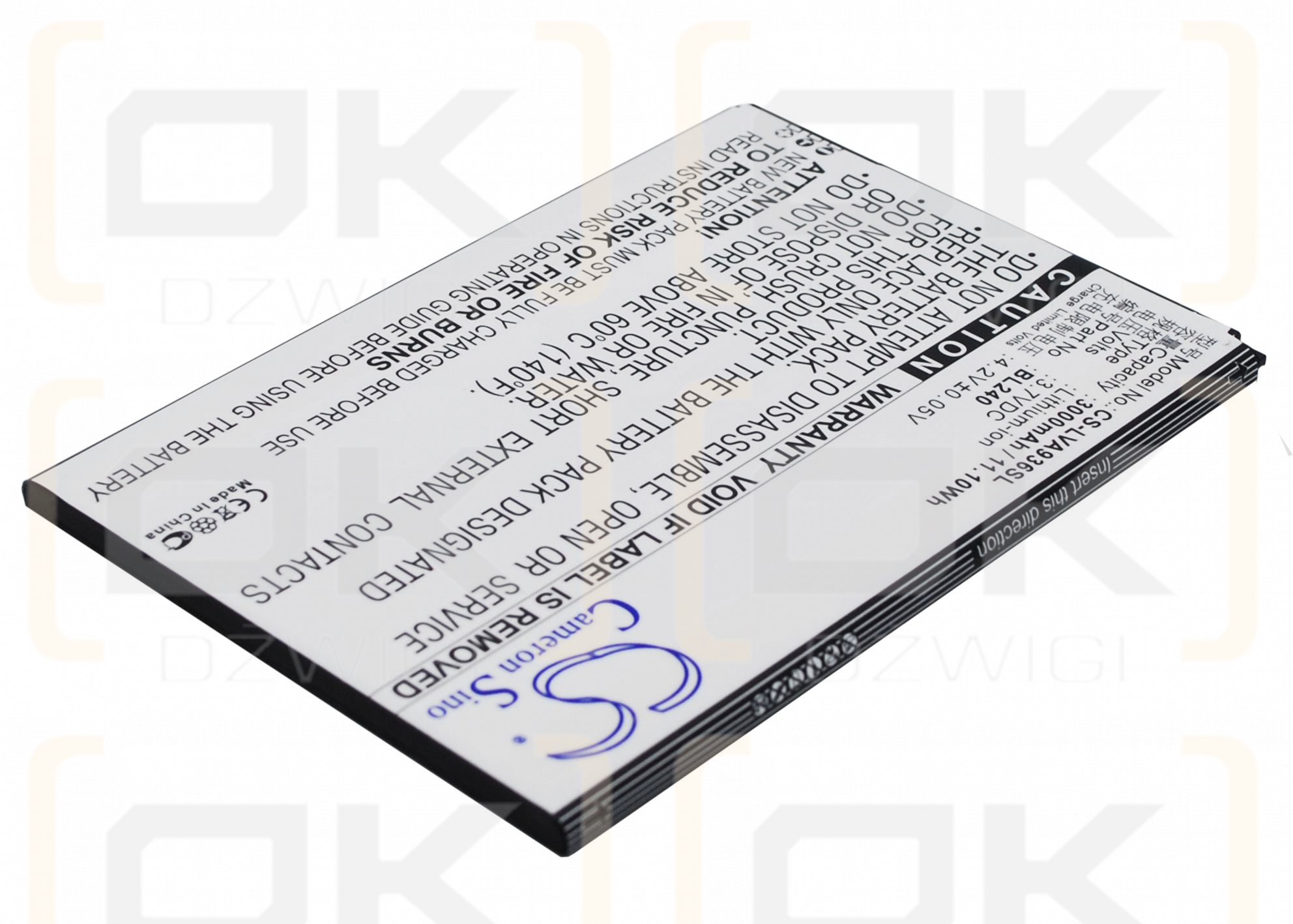 Lenovo A936 / BL240 3000 mAh Li-Polymer 3,7 V (Cameron Sino)