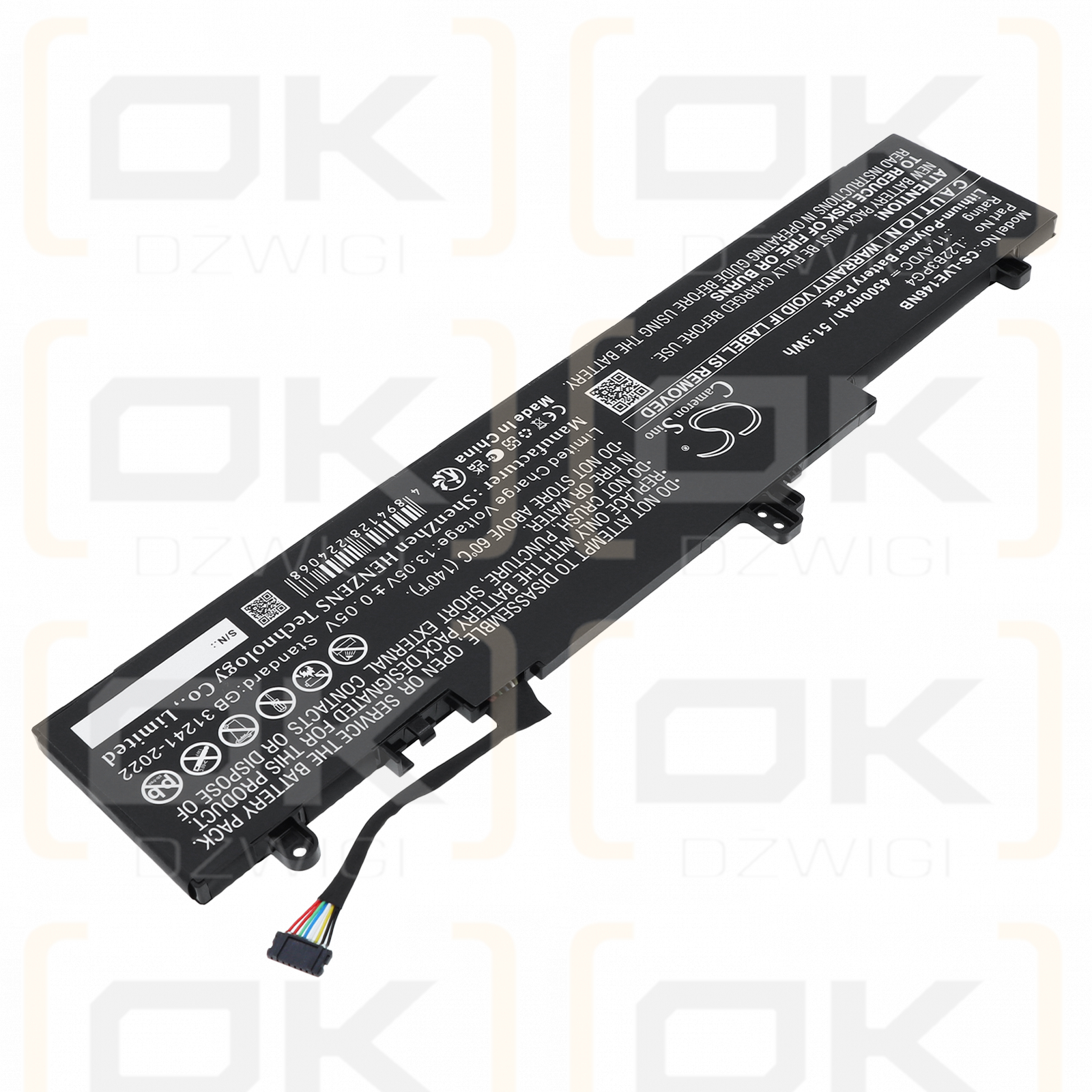 Lenovo ThinkPad E16 Gen 1(Intel)21JN00ALML / 5B11K63020 4500 mAh Li-Polymer 11,4 V (Cameron Sino)