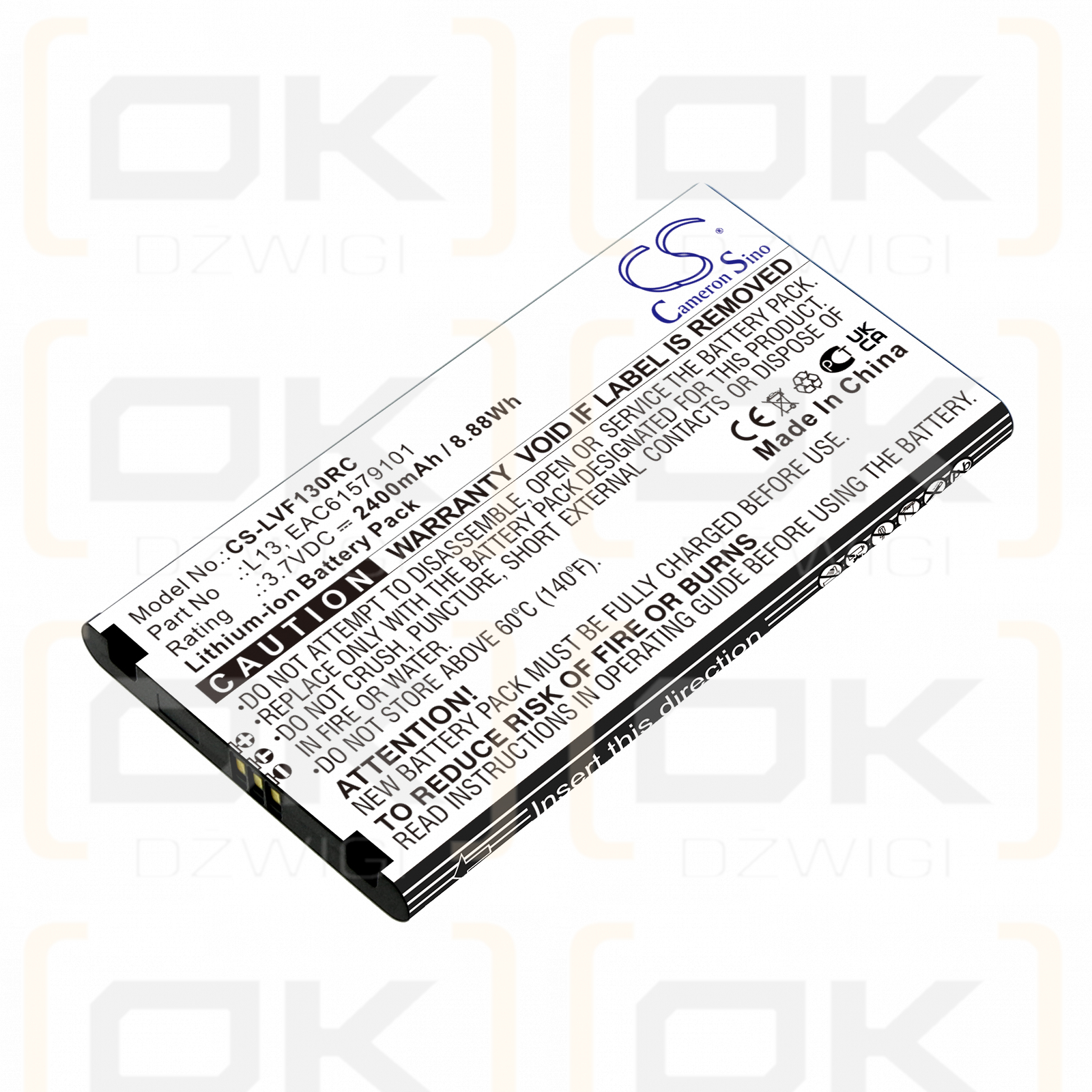 LG L-09C / L13 2400mAh Li-ion 3.7V (Cameron Sino)