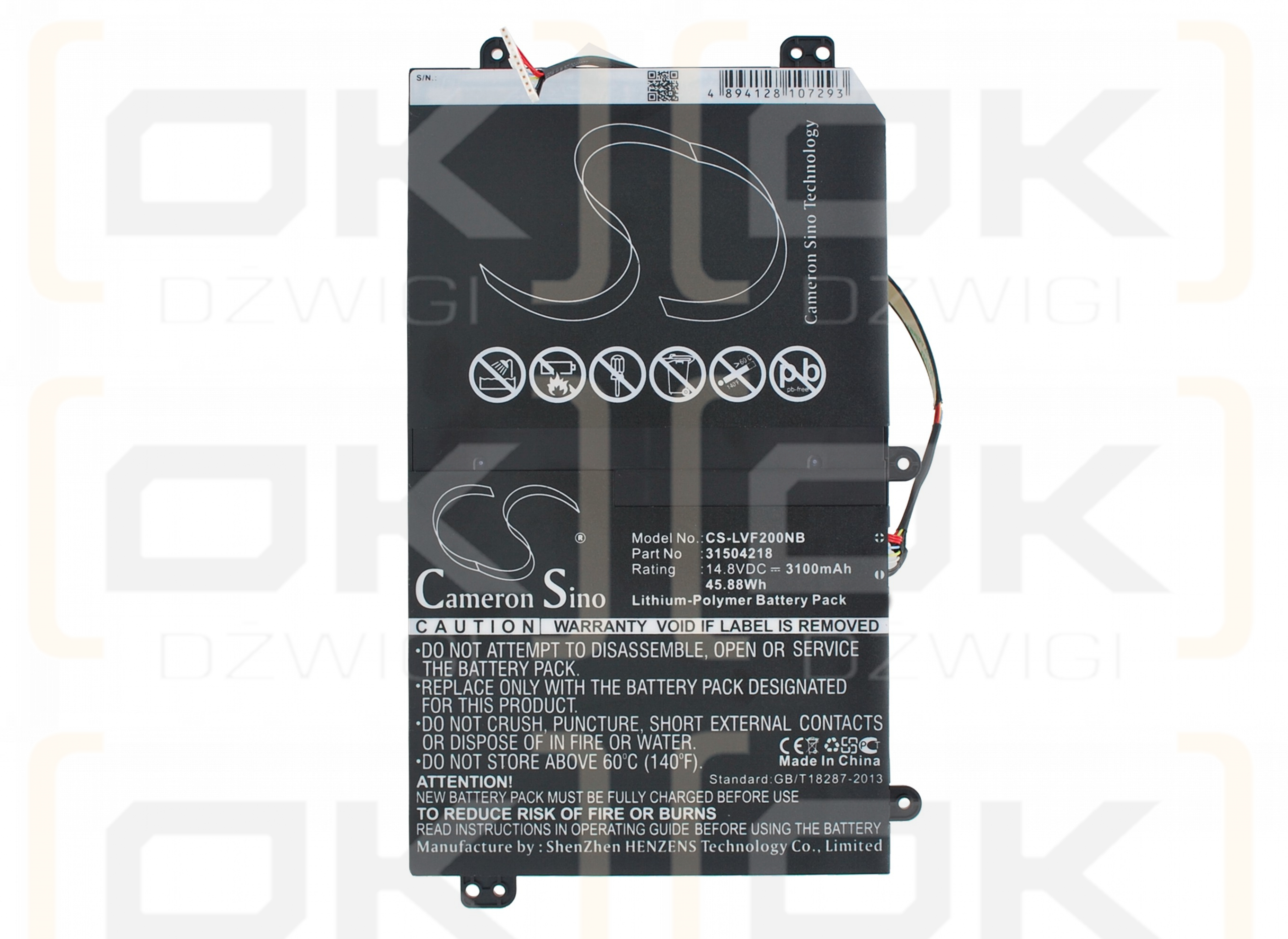 Lenovo IdeaCentre Flex 20 / 31504218 3100 mAh Li-Polymer 14.8 V (Cameron Sino)