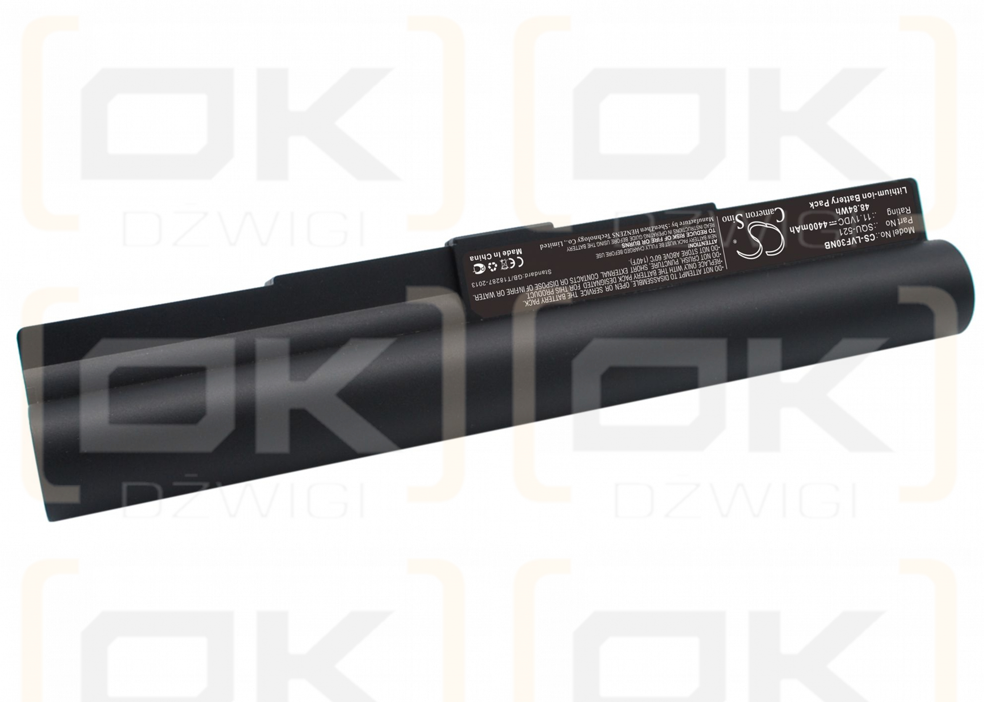 Batería de repuesto para Lenovo Quanta CW3 / SQU-521, 4400 mAh, iones de litio, 11,1 V (Cameron Sino)