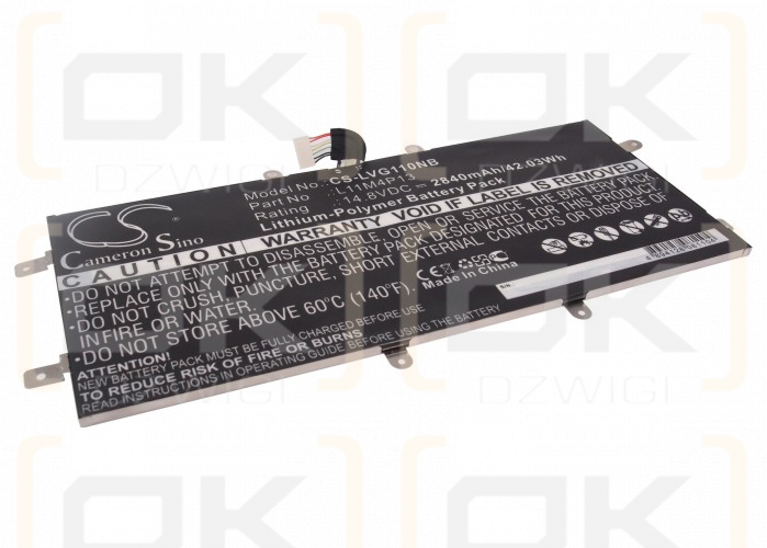 Lenovo IdeaPad Yoga 11 Ultrabook / L11M4P13 2840mAh Li-Polymer 14.8V (Cameron Sino)