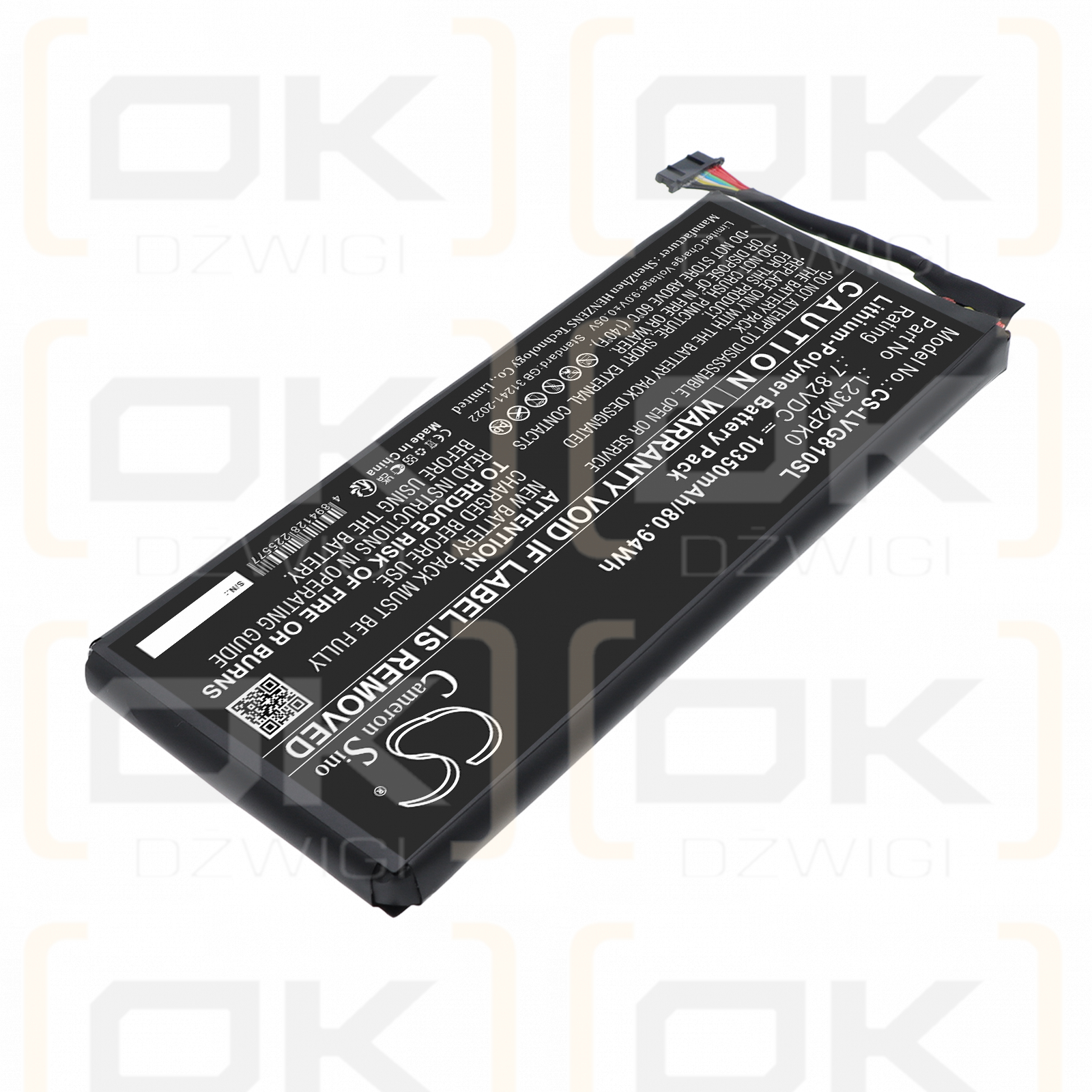 Replacement Battery for Lenovo Legion Go 8APU1 ​​/ L13B2PK0 10350mAh Li-Polymer 7.82V (Cameron Sino)