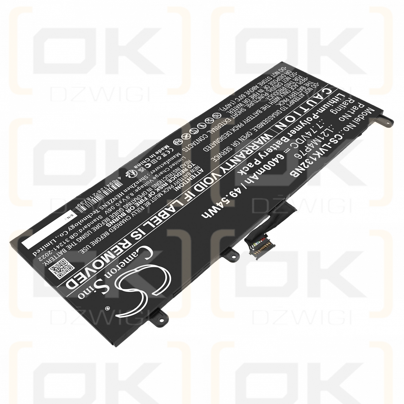 Lenovo ThinkPad X13S GEN 1-21BY0013GR / 5B10W51878 6400 mAh Li-Polymer 7,74 V (Cameron Sino)